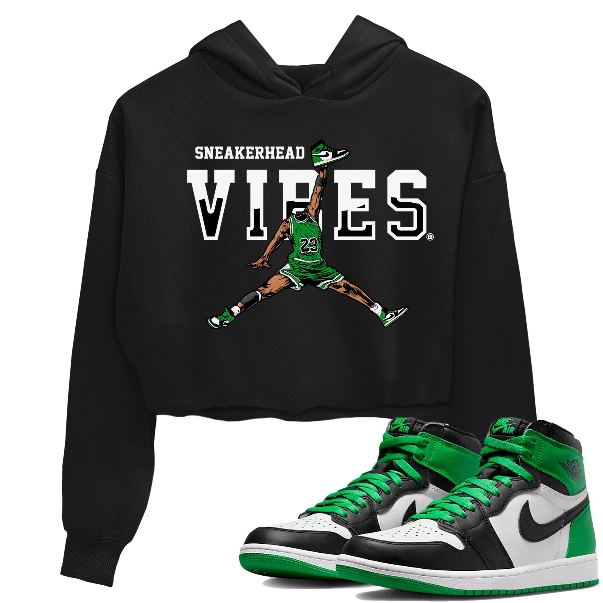 snkmatch Vibes Women's Tops - Air Jordan 1 Celtics