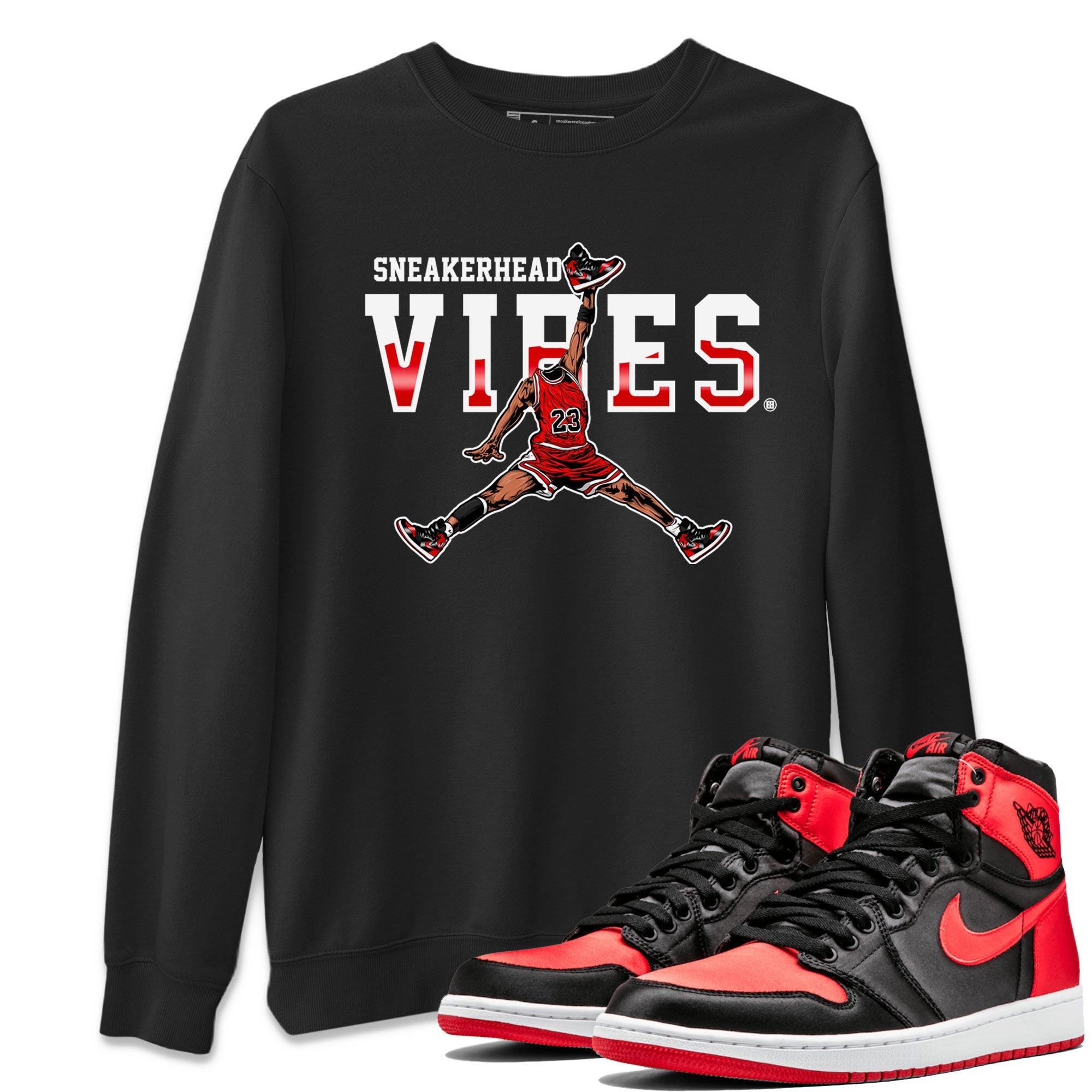 snkmatch Vibes snkmatch Tee - Air Jordan 1 Satin Bred