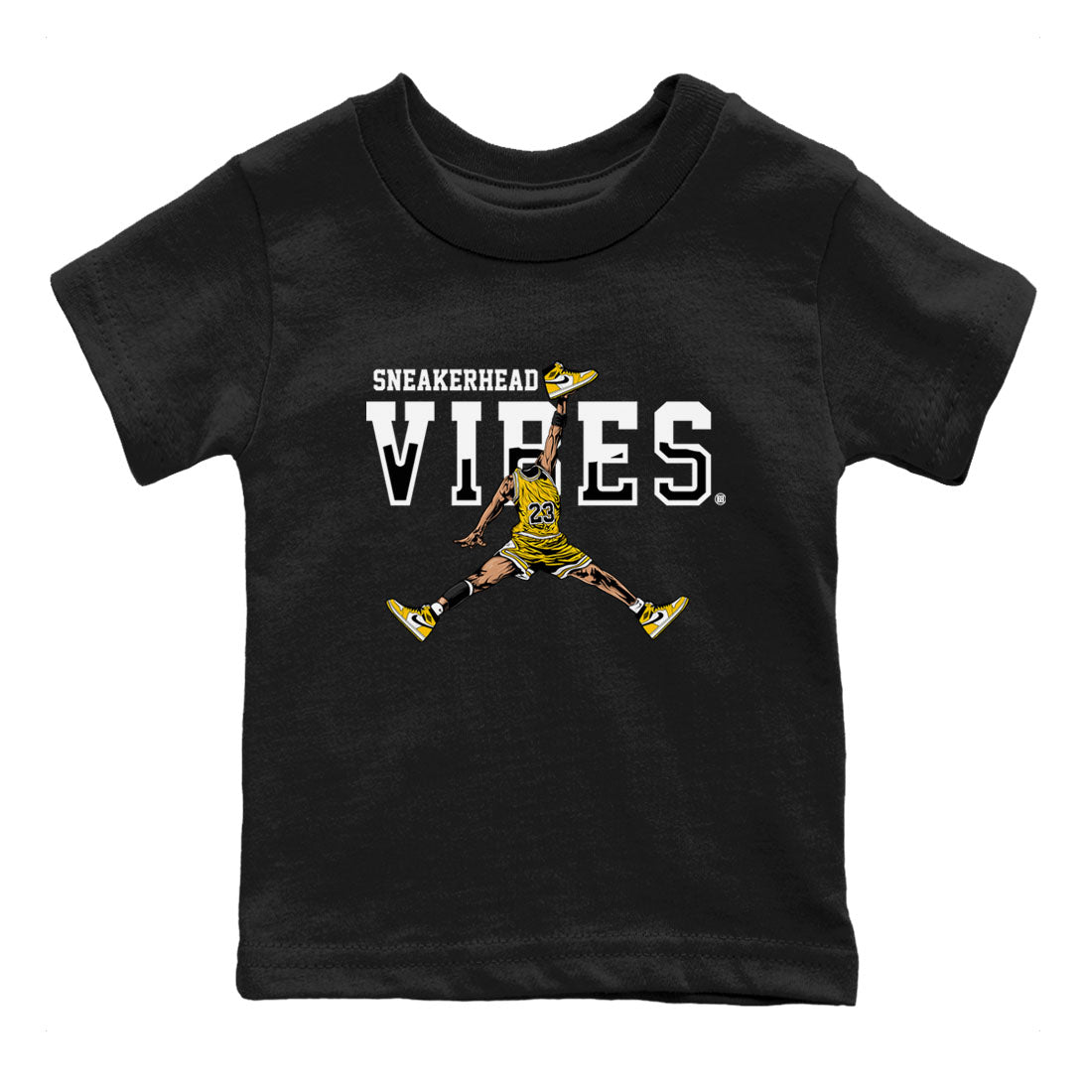 snkmatch Vibes snkmatch Tees Kids - Air Jordan 1 Yellow Ochre