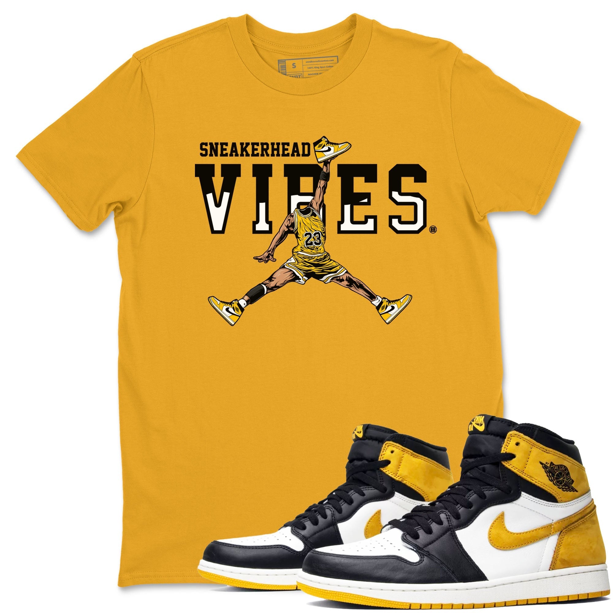 snkmatch Vibes snkmatch Tees - Air Jordan 1 Yellow Ochre
