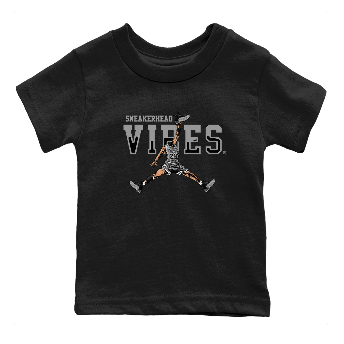 snkmatch Vibes snkmatch Tees Kids - Air Jordan 12 Black Wolf Grey