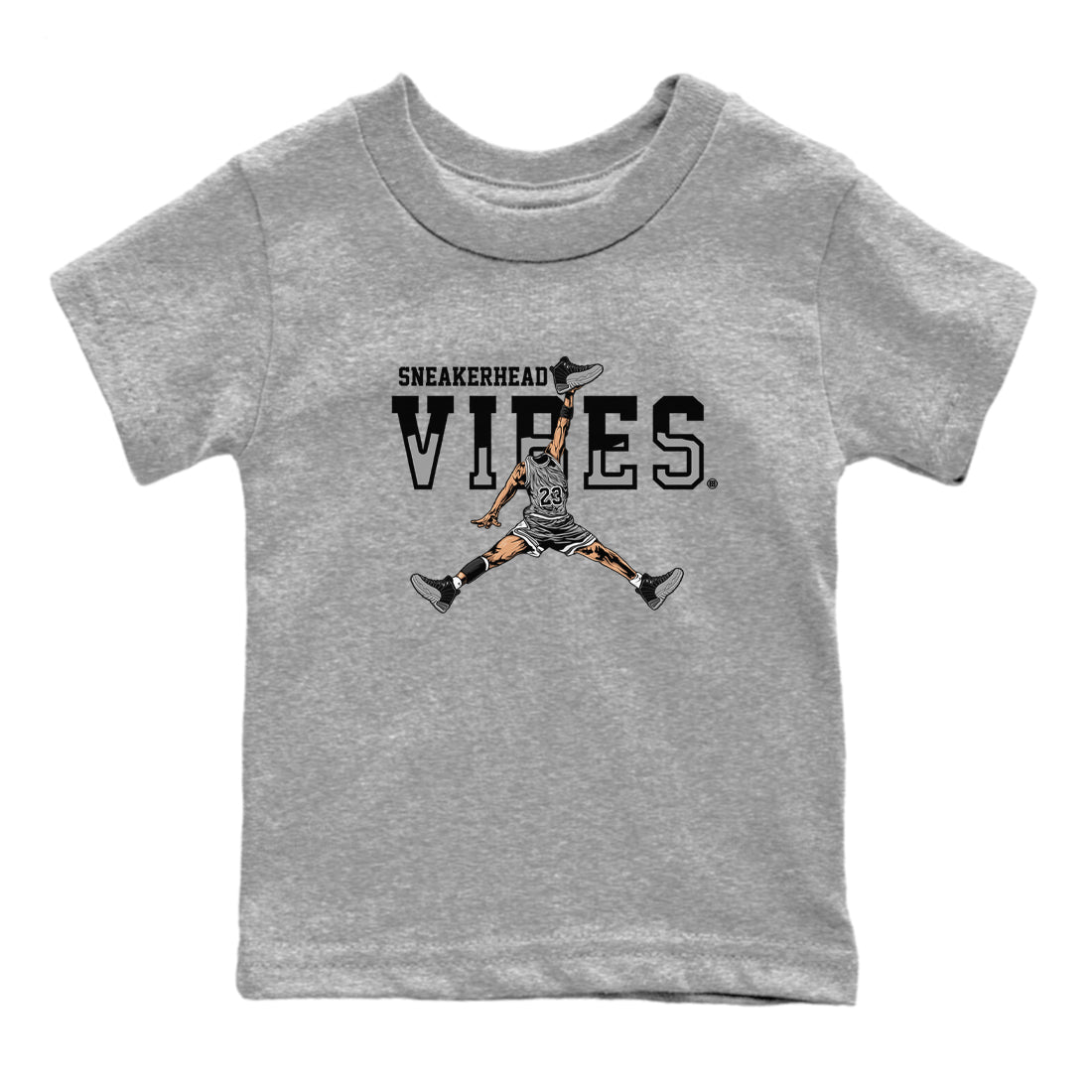 snkmatch Vibes snkmatch Tees Kids - Air Jordan 12 Black Wolf Grey