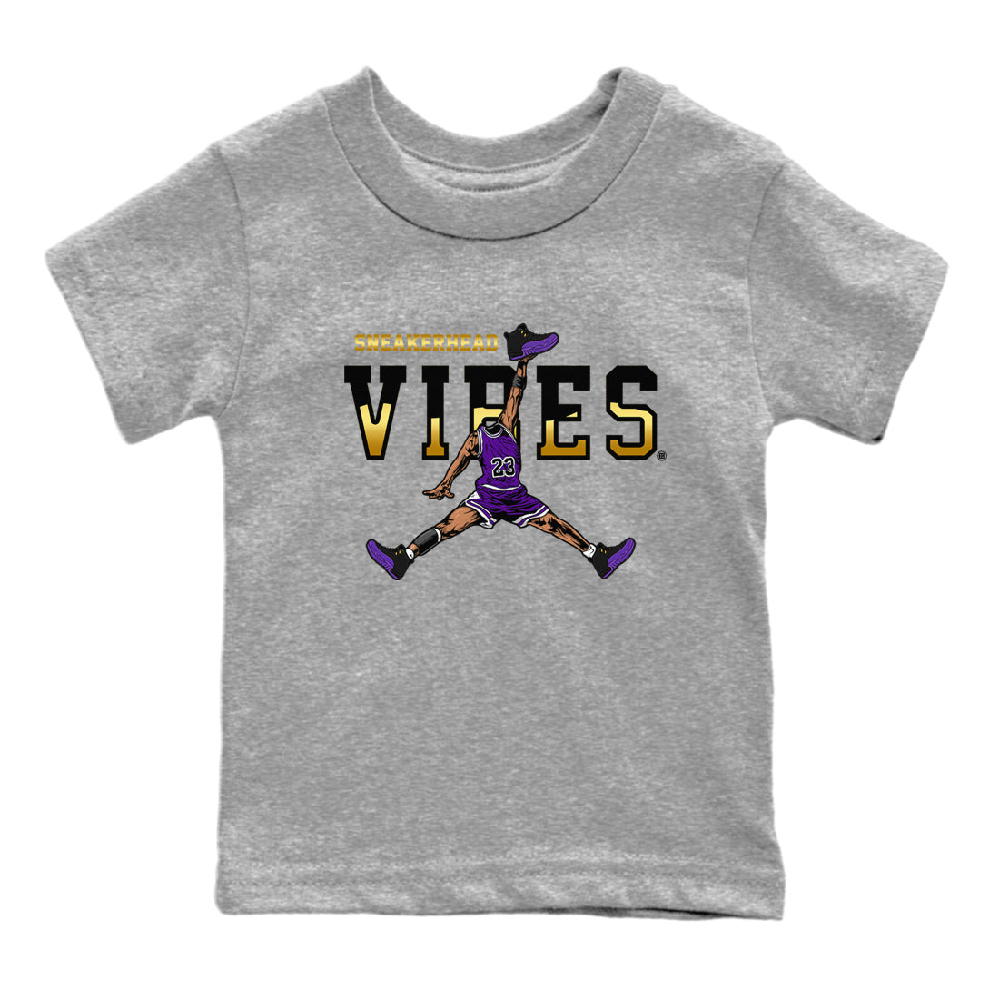 snkmatch Vibes Kids Tops - Air Jordan 12 Field Purple