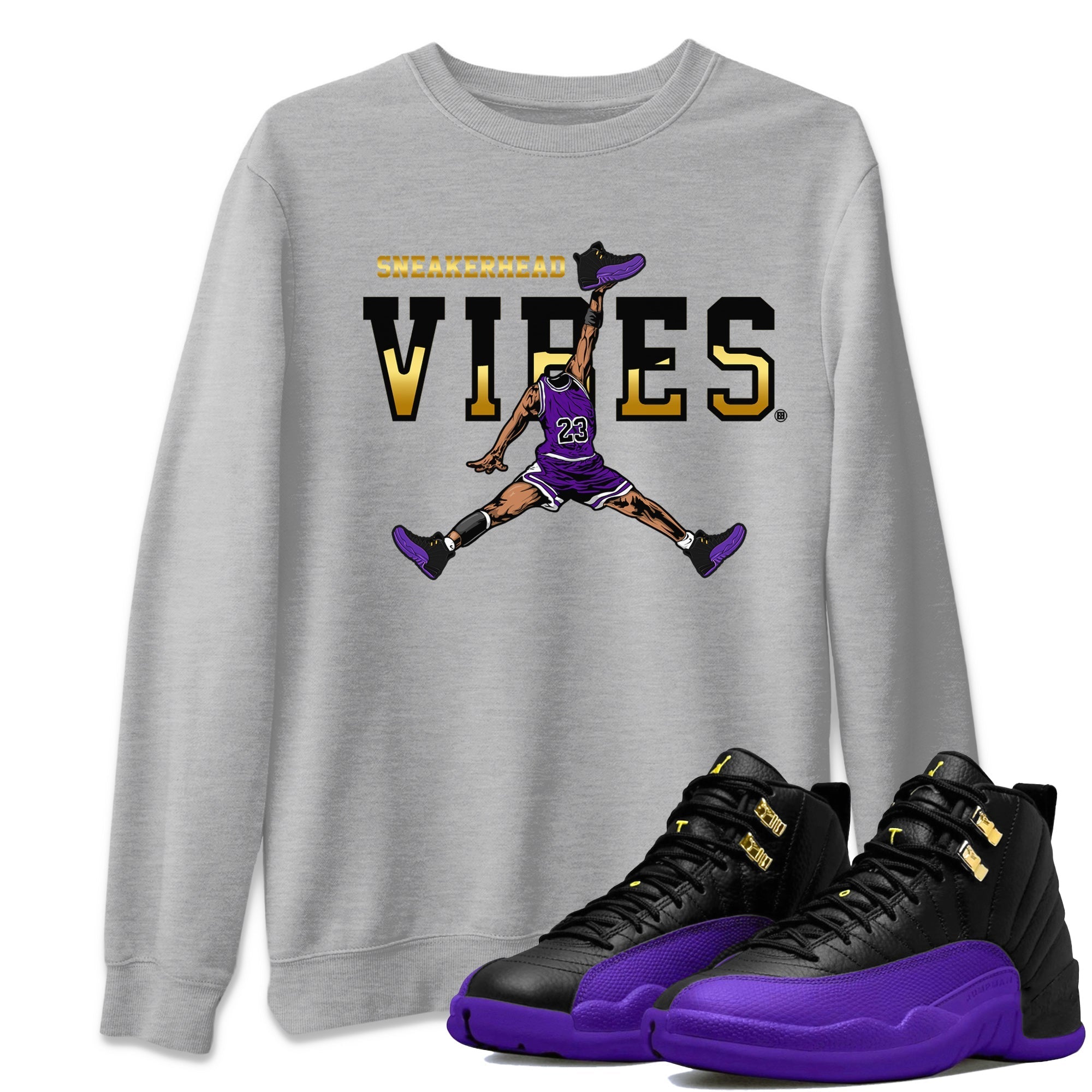 snkmatch Vibes Unisex Tops - Air Jordan 12 Field Purple