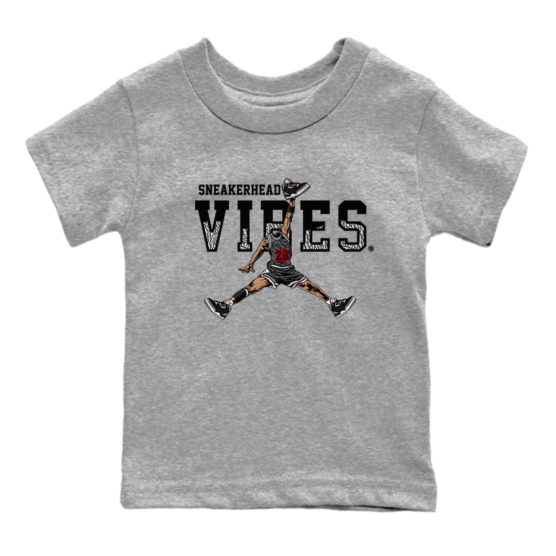snkmatch Vibes snkmatch Tees Kids - Air Jordan 3 Black Cement