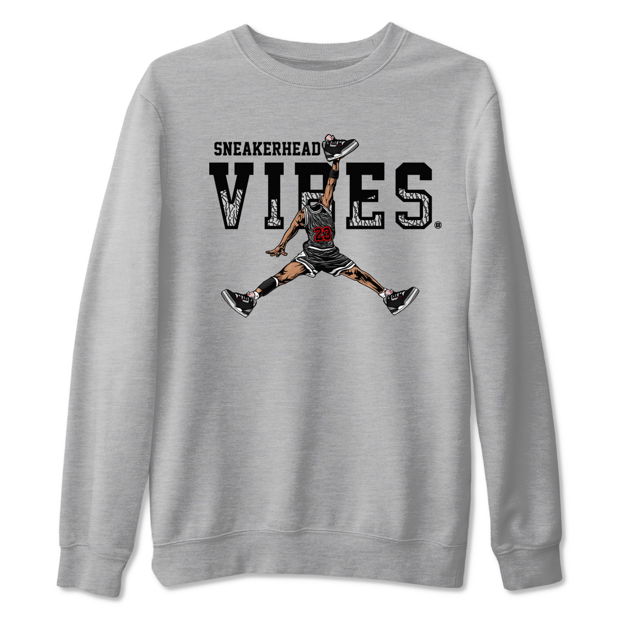 snkmatch Vibes snkmatch Tees - Air Jordan 3 Black Cement
