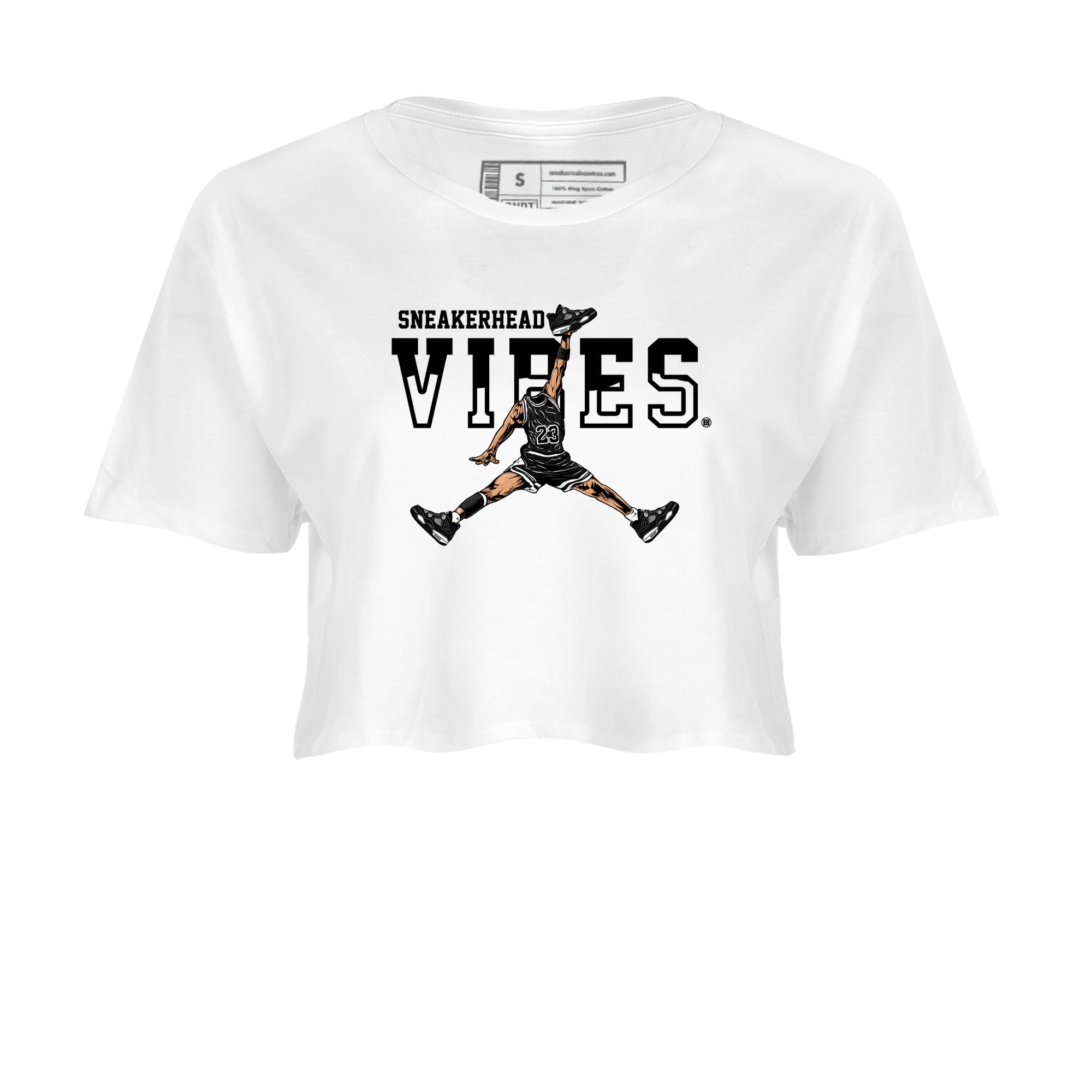 snkmatch Vibes snkmatch Women's Top - Air Jordan 4 White Thunder