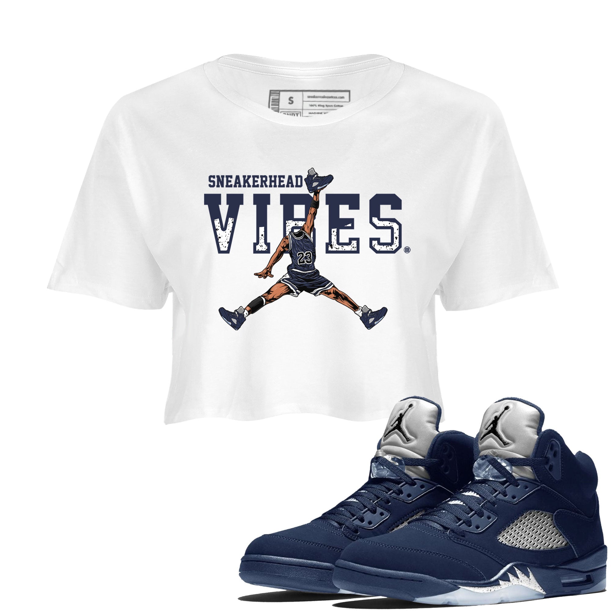 snkmatch Vibes snkmatch Women's Top - Air Jordan 5 Georgetown