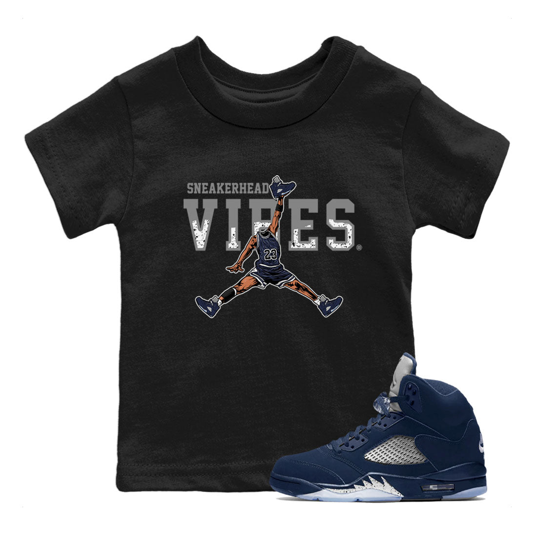 snkmatch Vibes snkmatch Tee Kids - Air Jordan 5 Georgetown