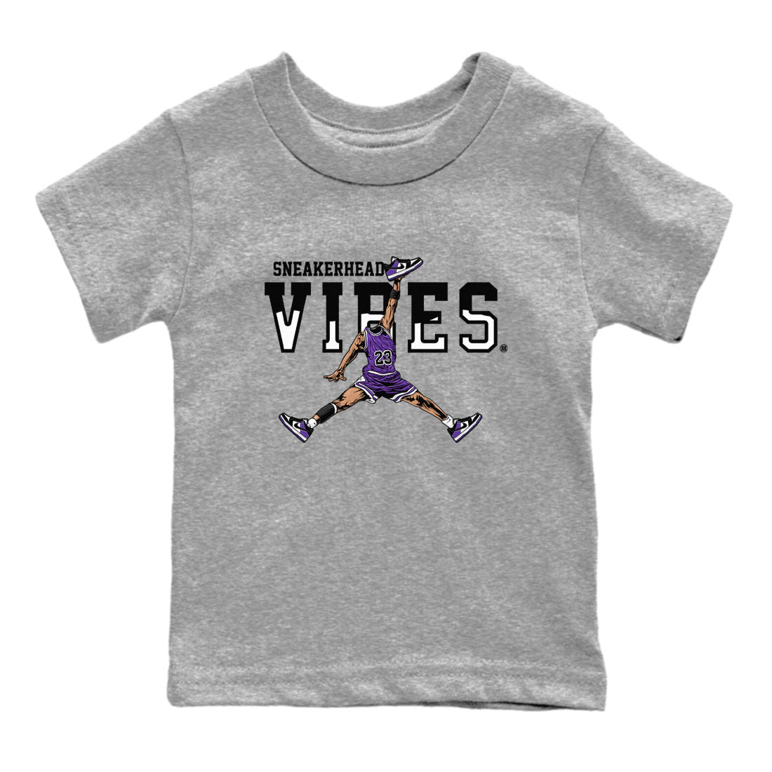 snkmatch Vibes snkmatch Tees Kids - Dunk Low Court Purple