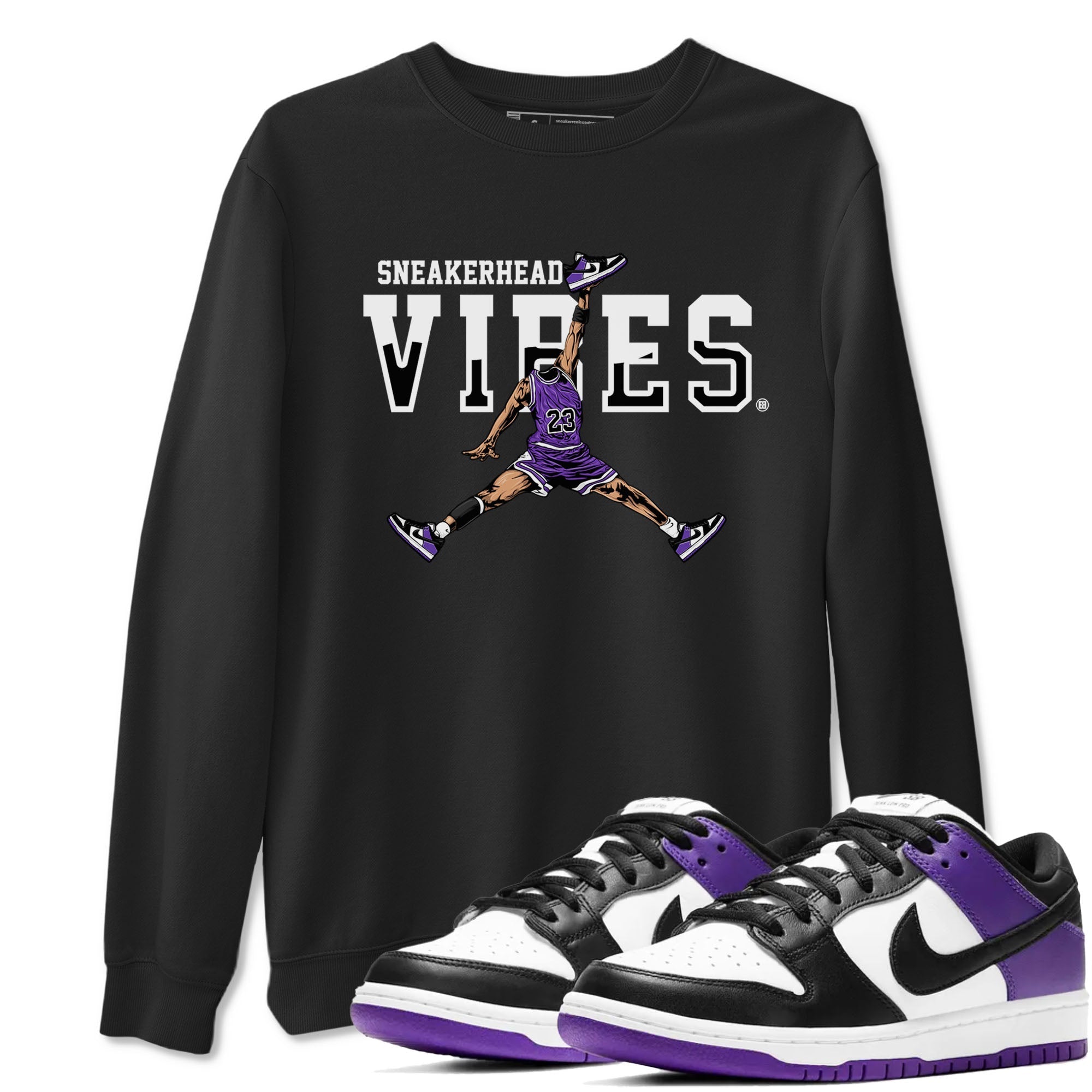 snkmatch Vibes snkmatch Tees - Dunk Low Court Purple