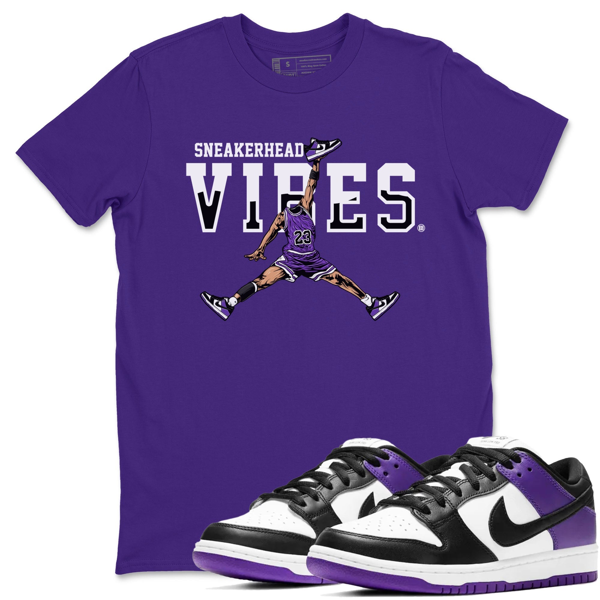 snkmatch Vibes snkmatch Tees - Dunk Low Court Purple