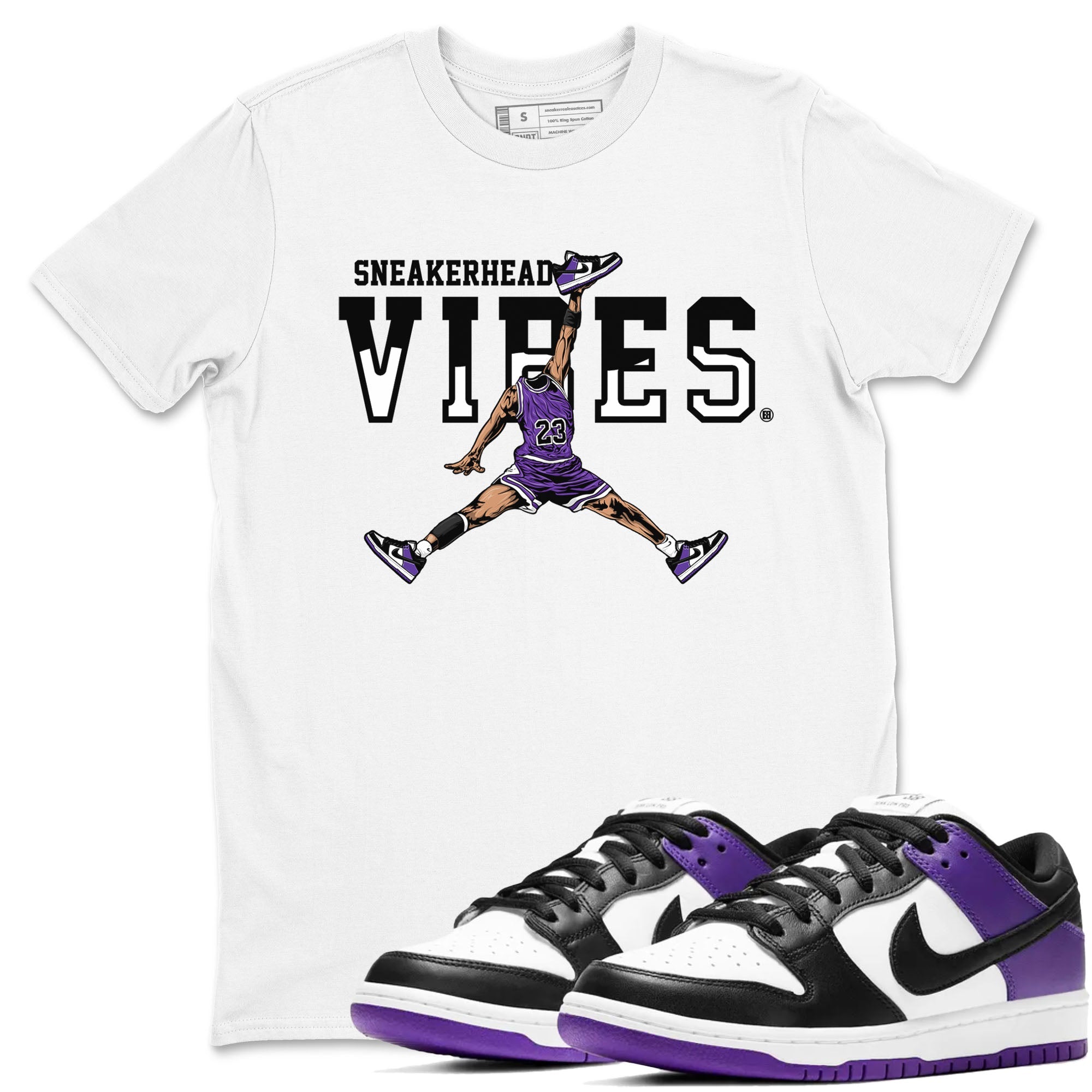 snkmatch Vibes snkmatch Tees - Dunk Low Court Purple