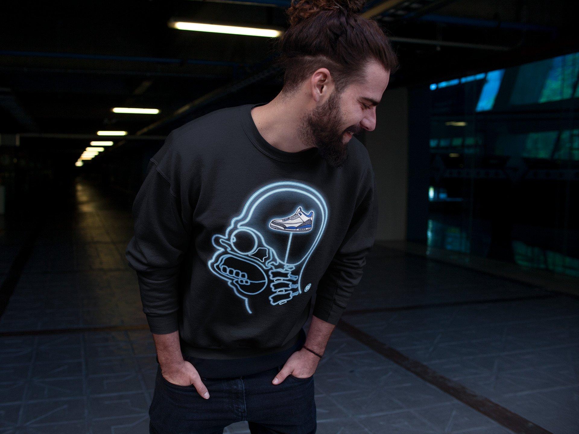 snkmatch Xray Unisex Tops - Air Jordan 3 Racer Blue