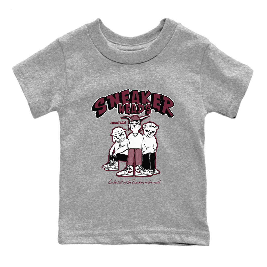 snkmatchs Social Club snkmatch Tees Kids - Air Jordan 1 Metallic Burgundy