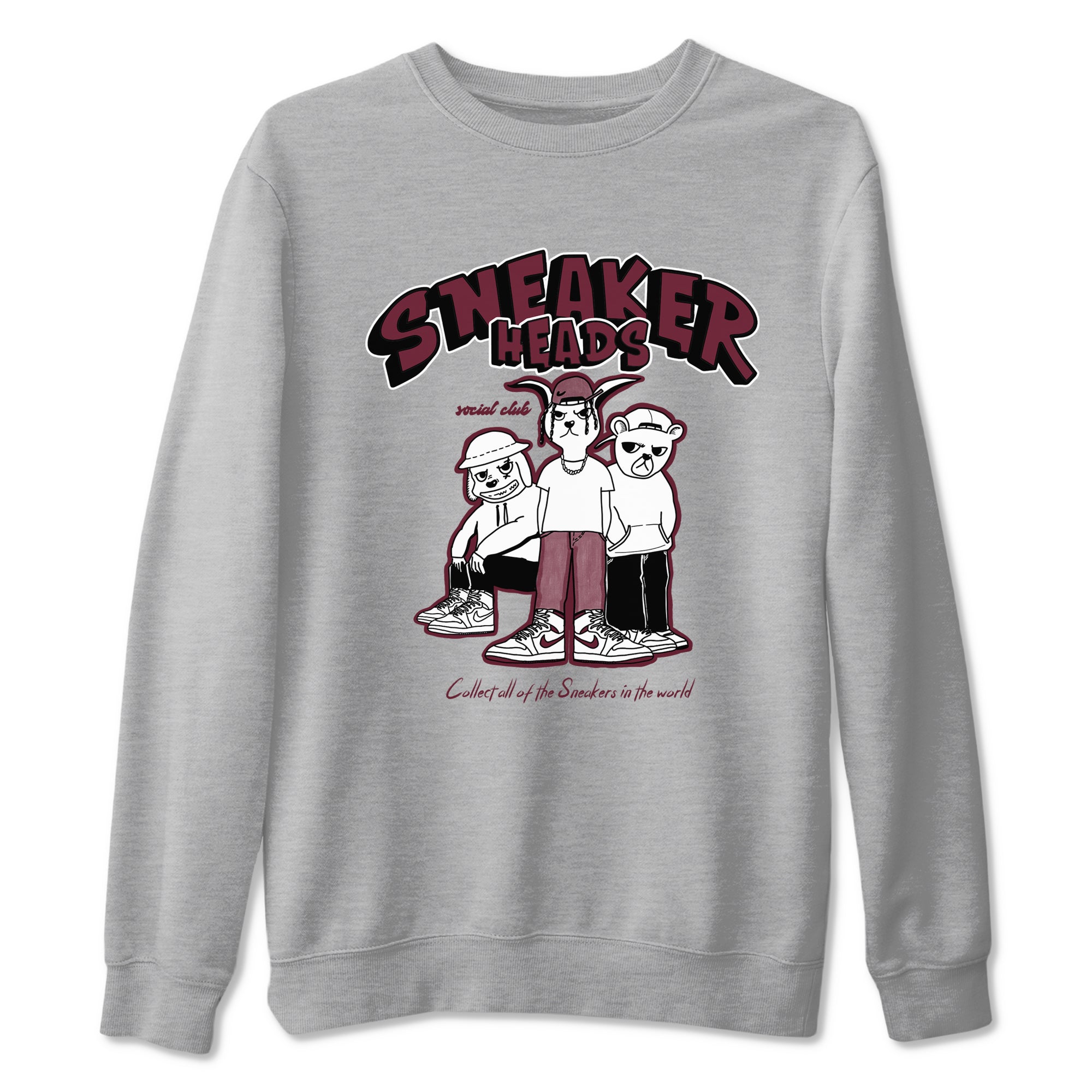 snkmatchs Social Club snkmatch Tees - Air Jordan 1 Metallic Burgundy