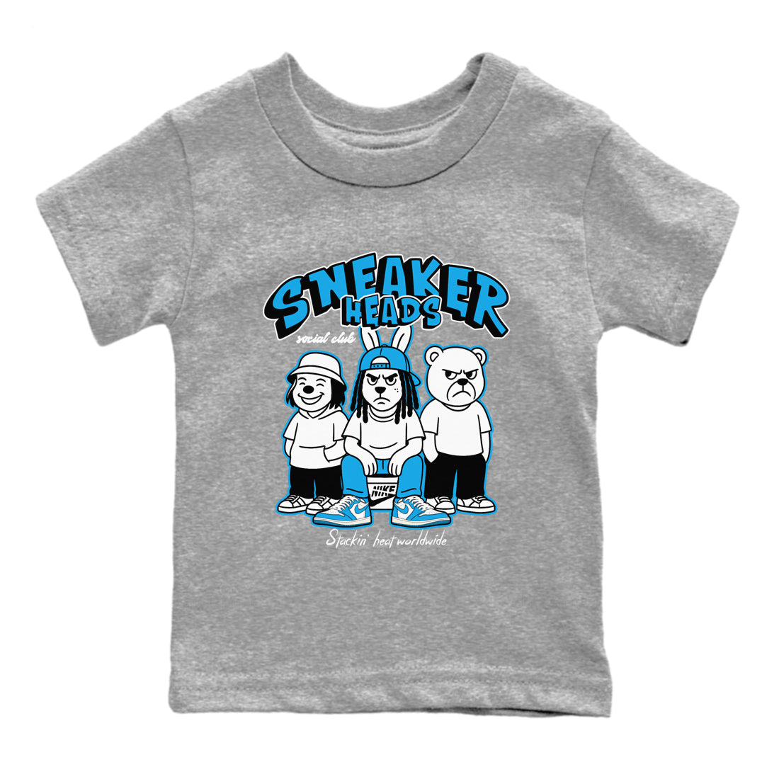 snkmatchs Social Club snkmatch Tees Kids - Air Jordan 1 UNC reimagined