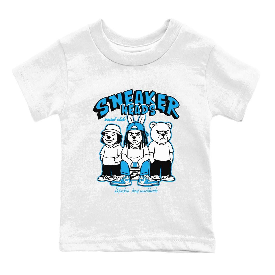 snkmatchs Social Club snkmatch Tees Kids - Air Jordan 1 UNC reimagined