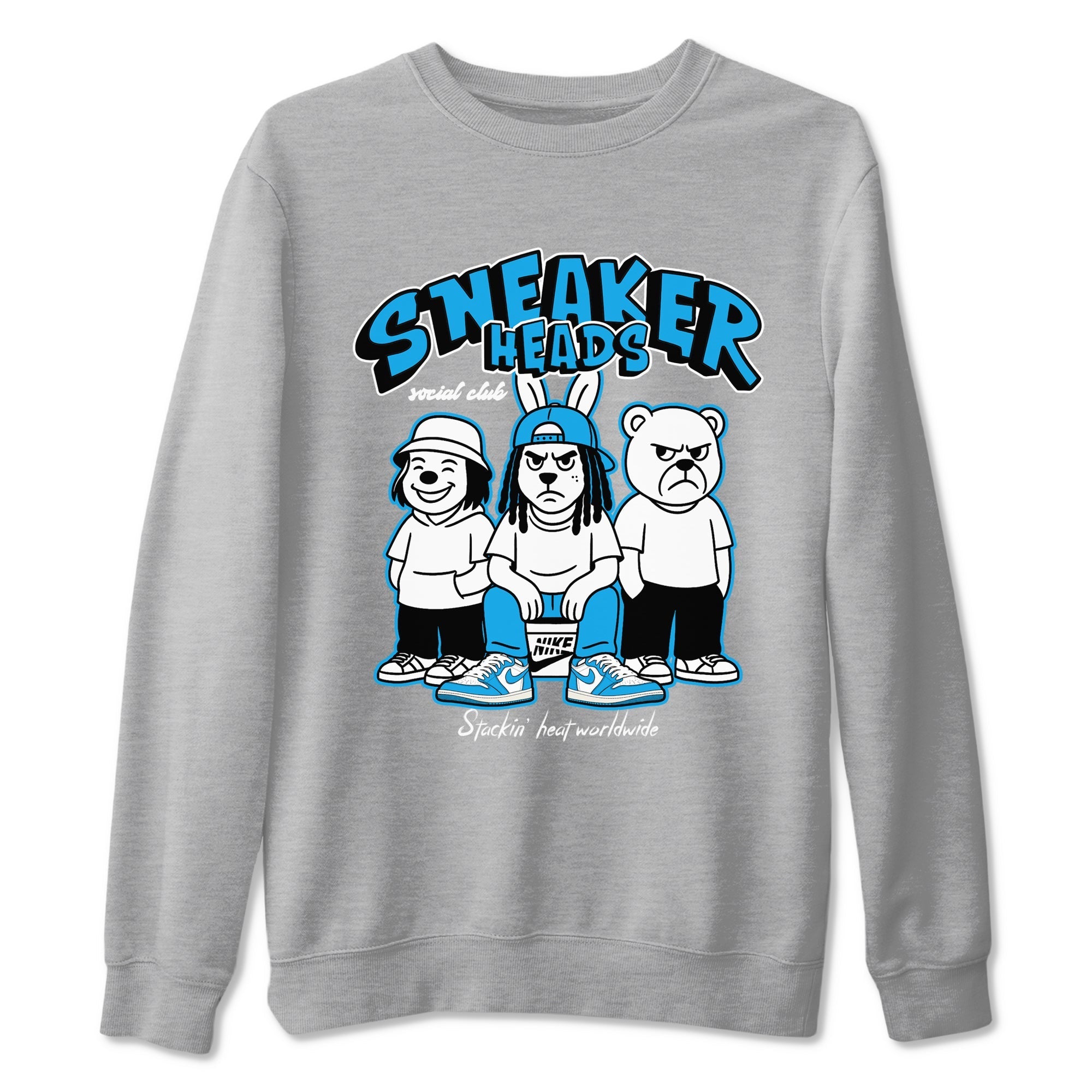 snkmatchs Social Club snkmatch Tees - Air Jordan 1 UNC reimagined