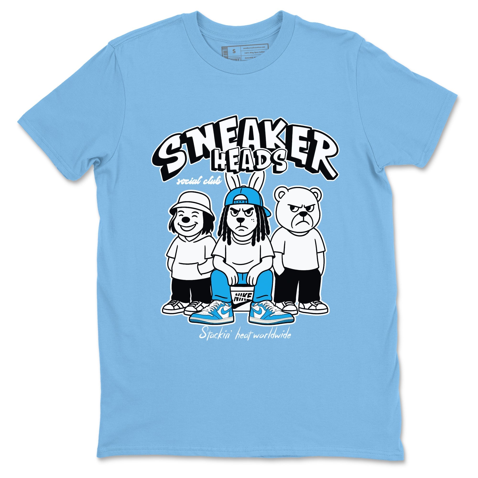 snkmatchs Social Club snkmatch Tees - Air Jordan 1 UNC reimagined