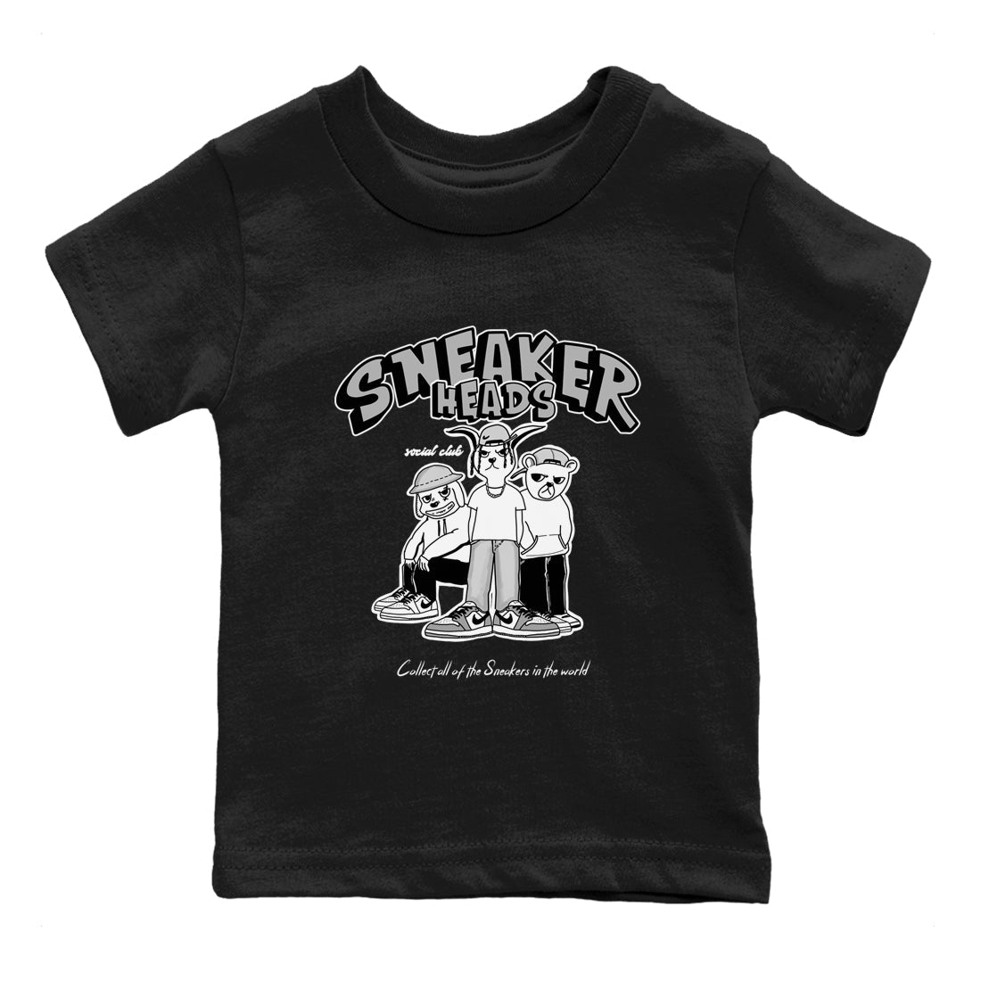 snkmatchs Social Club snkmatch Tees Kids - Air Jordan 1 Wolf Grey
