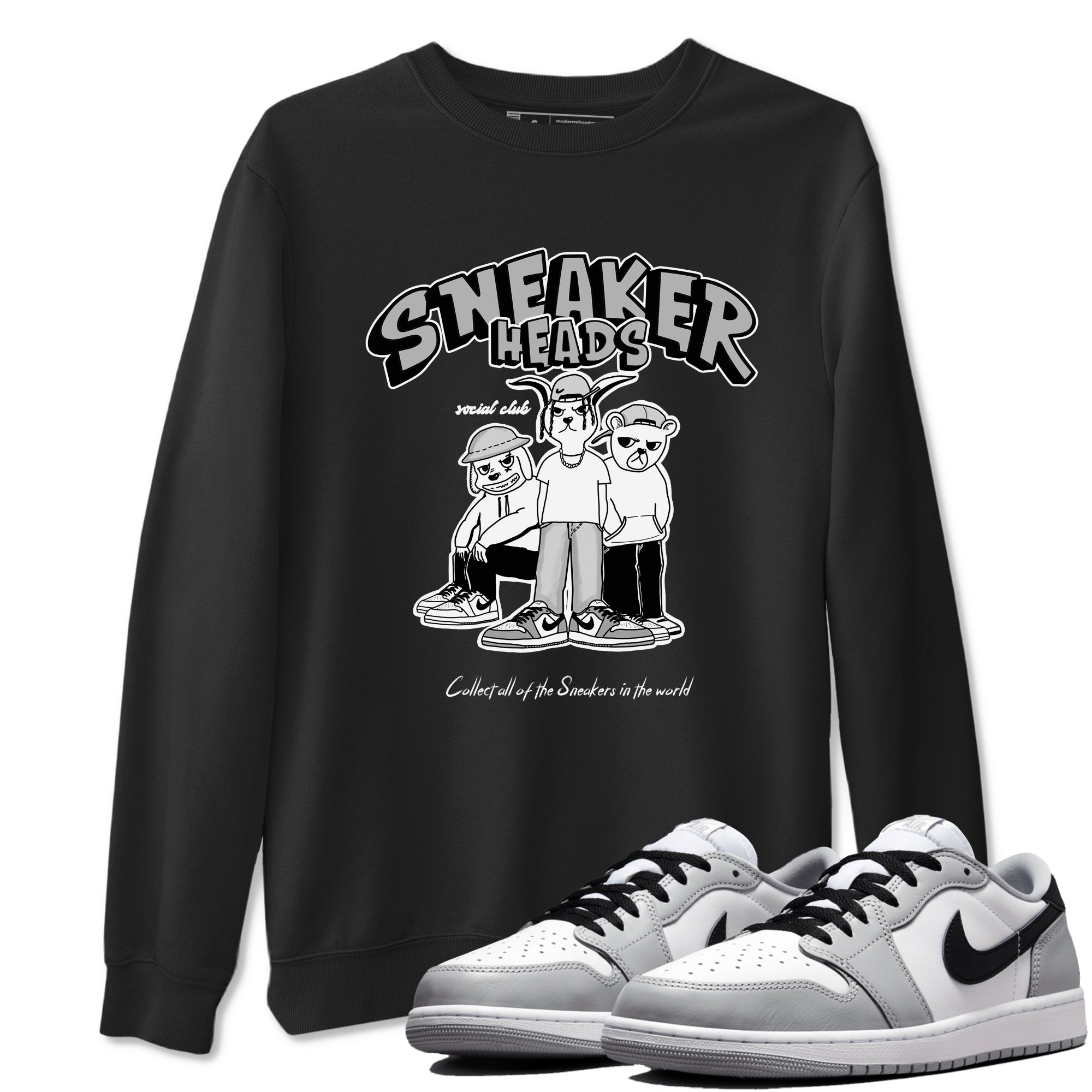 snkmatchs Social Club snkmatch Tees - Air Jordan 1 Wolf Grey