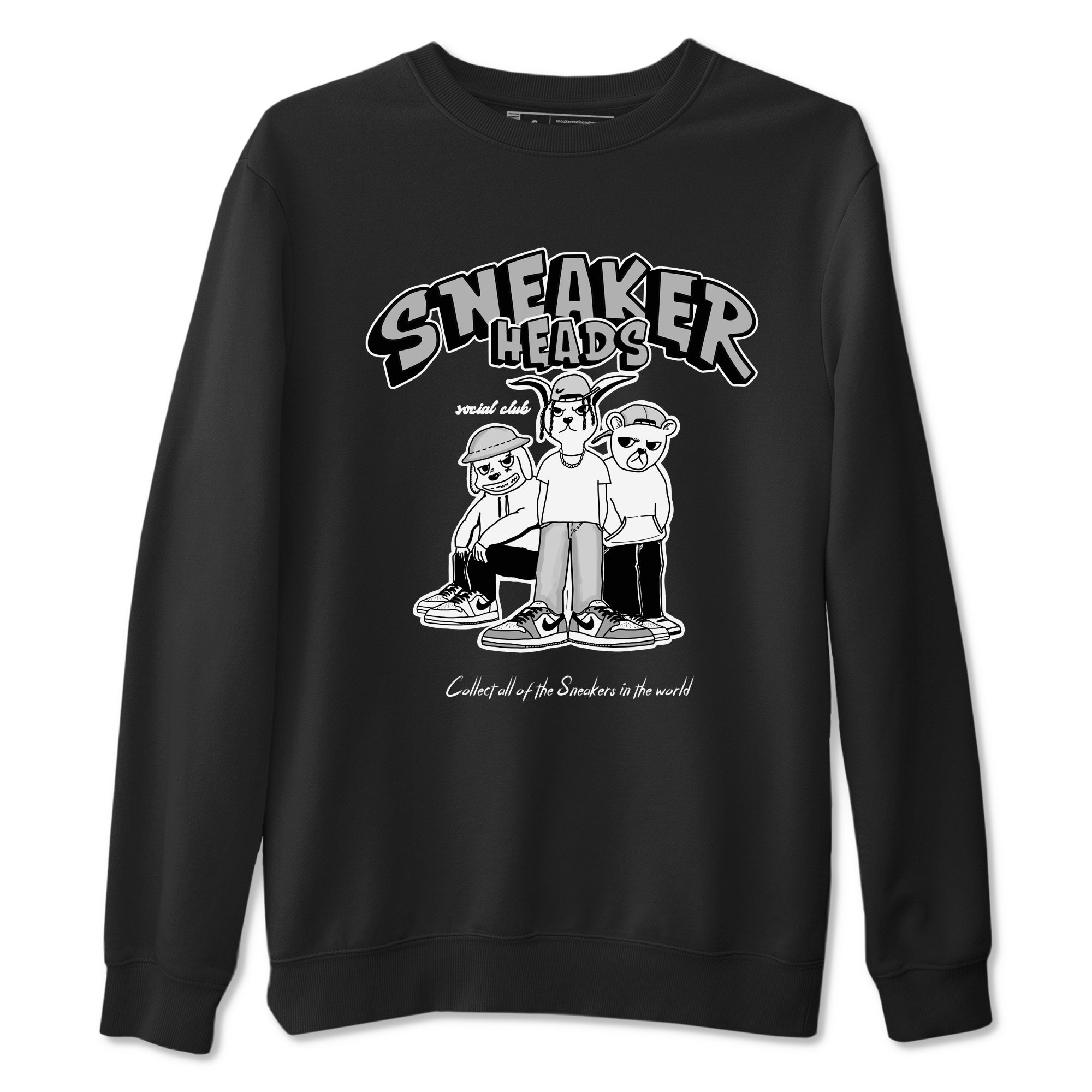 snkmatchs Social Club snkmatch Tees - Air Jordan 1 Wolf Grey