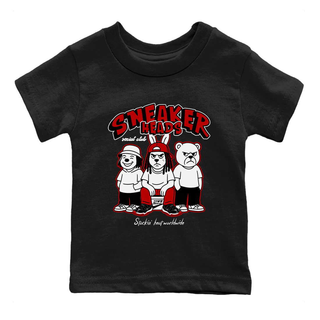 snkmatchs Social Club snkmatch Tees Kids - Air Jordan 11 Bred