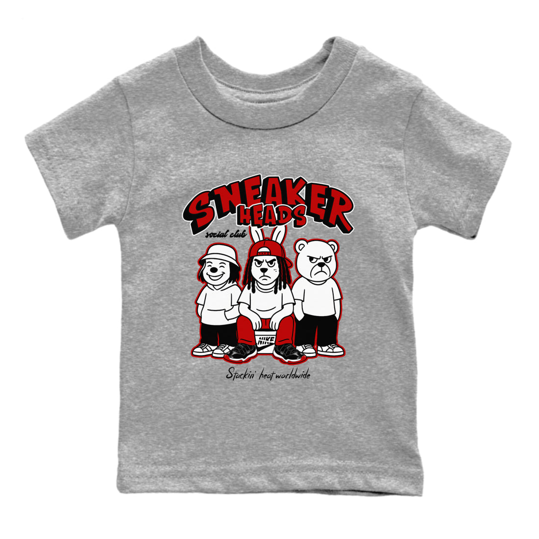 snkmatchs Social Club snkmatch Tees Kids - Air Jordan 11 Bred