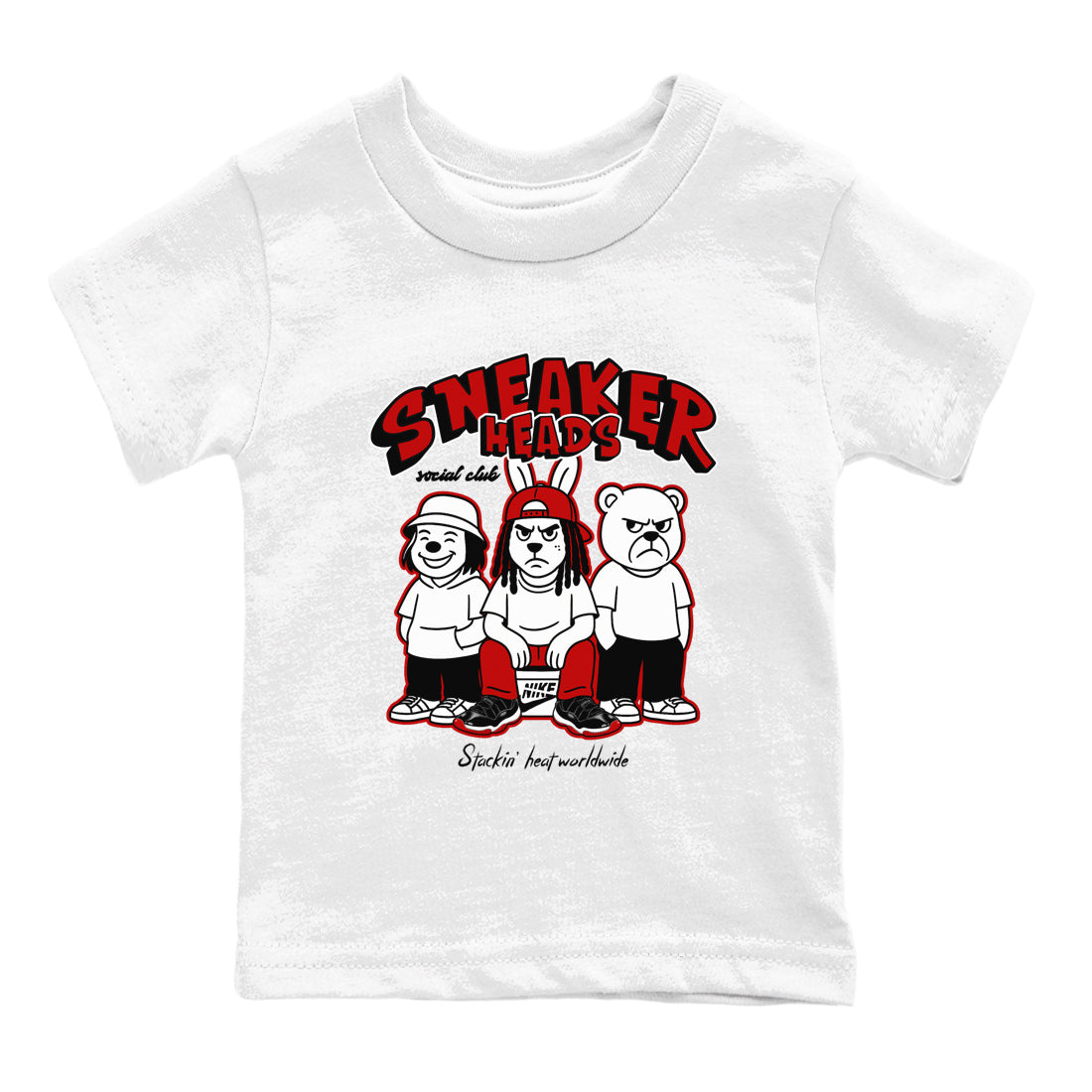 snkmatchs Social Club snkmatch Tees Kids - Air Jordan 11 Bred