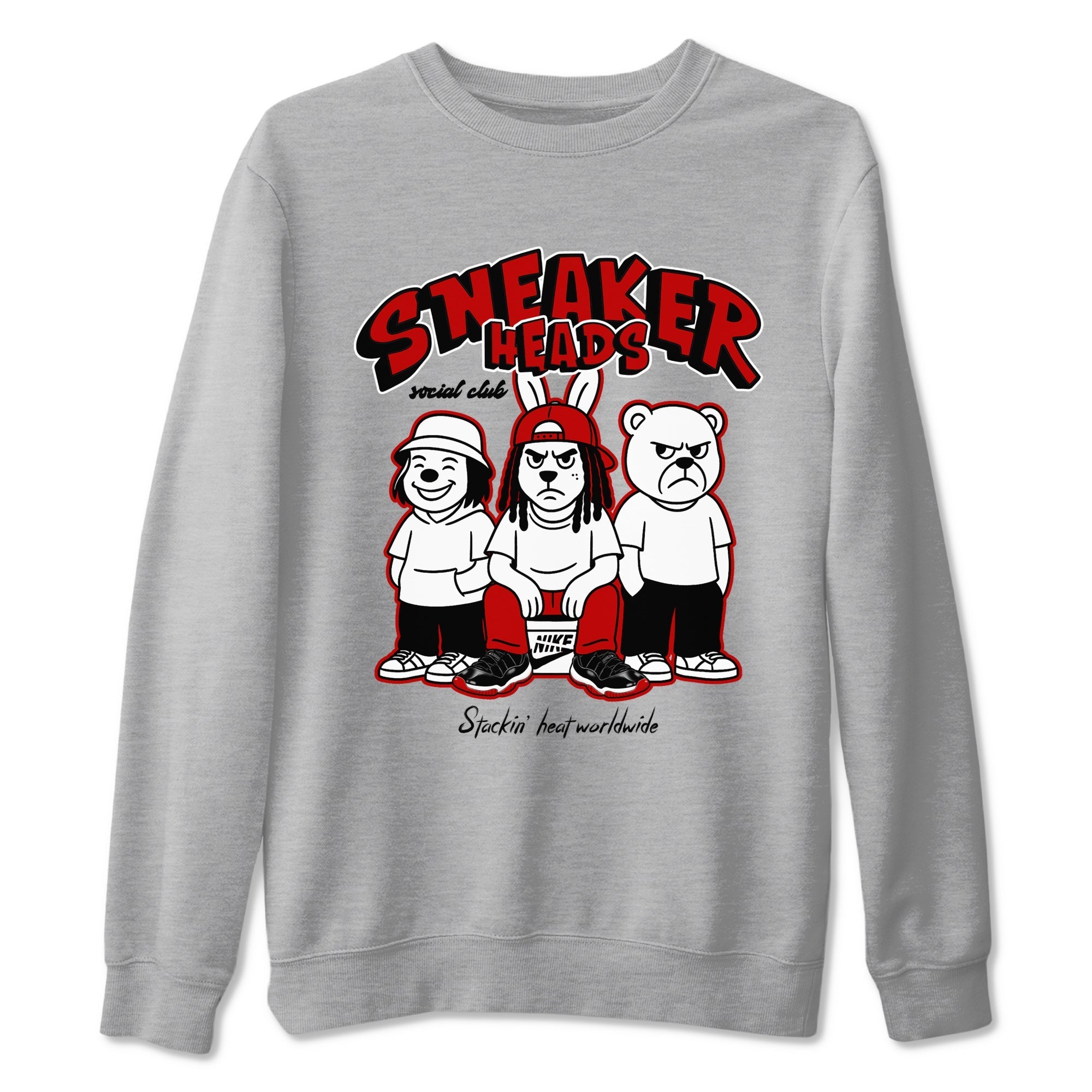 snkmatchs Social Club snkmatch Tees - Air Jordan 11 Bred
