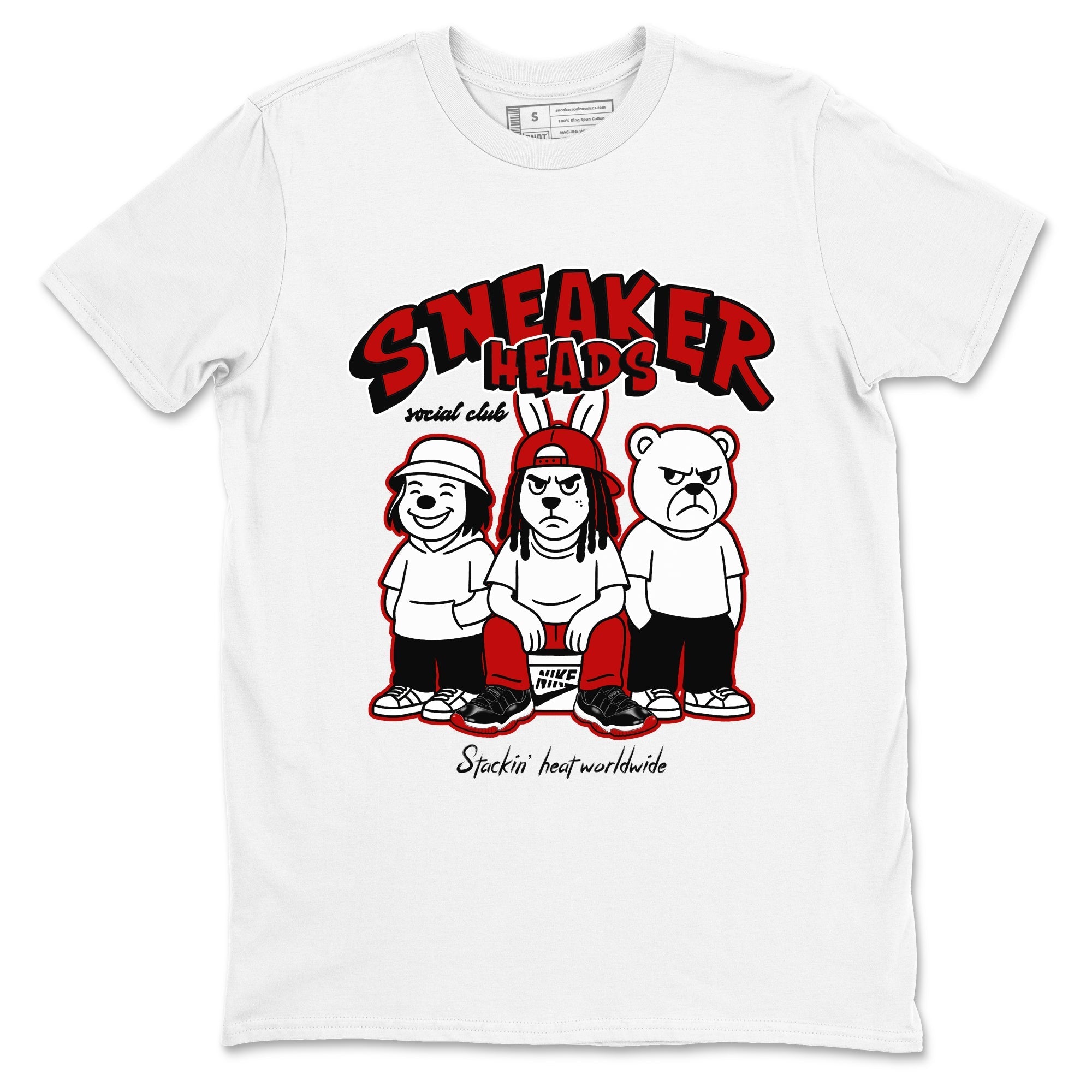 snkmatchs Social Club snkmatch Tees - Air Jordan 11 Bred