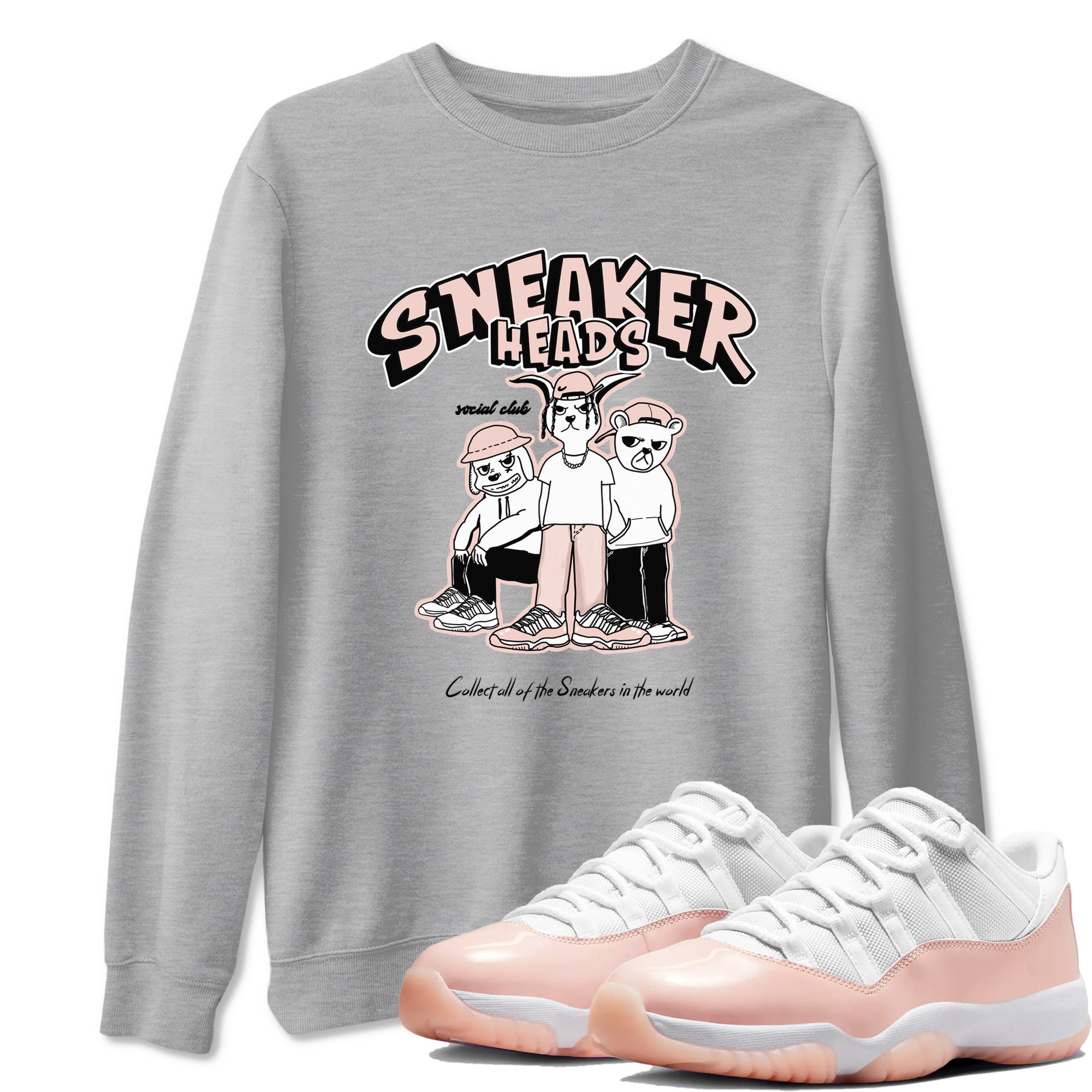 snkmatchs Social Club snkmatch Tees - Air Jordan 11 Legend Pink