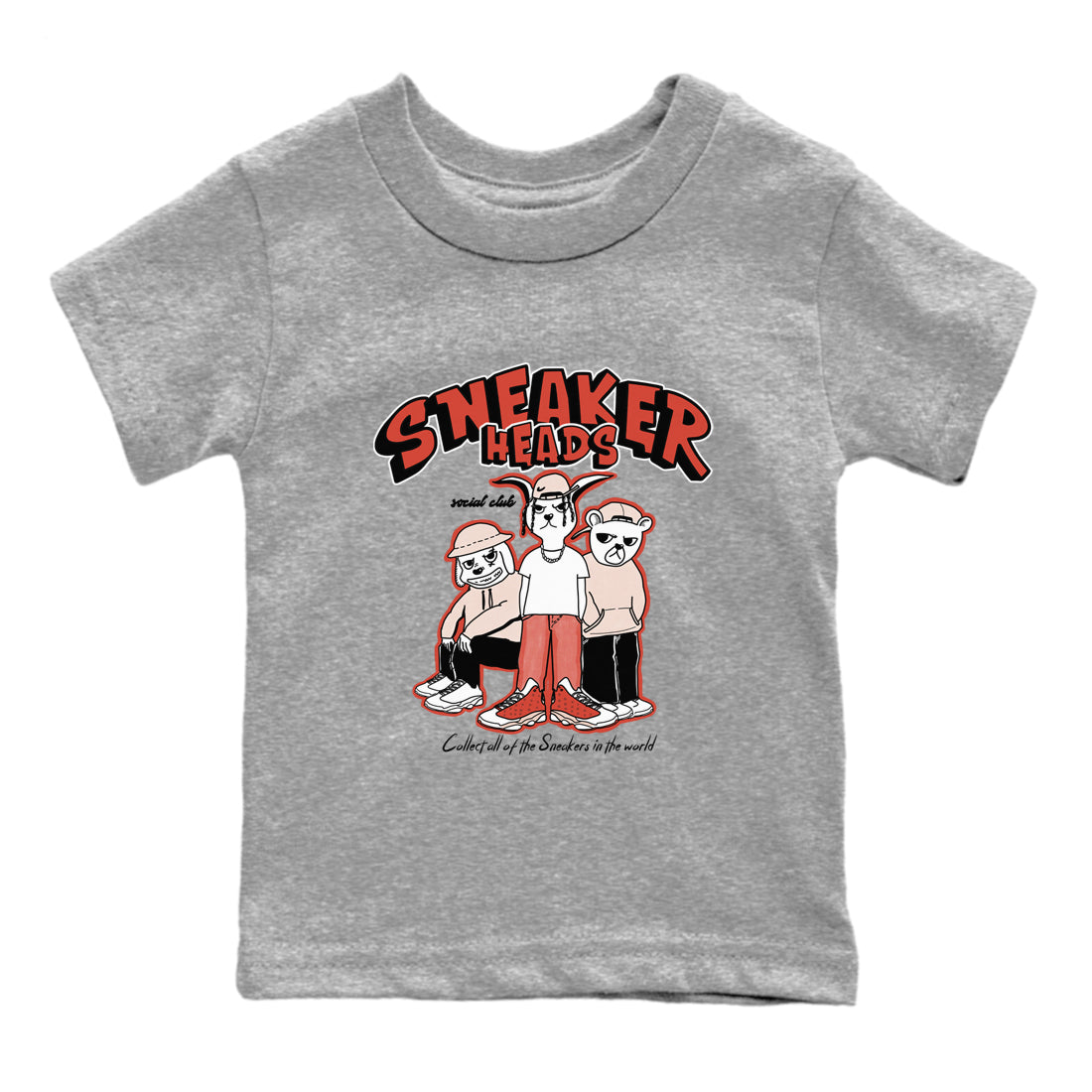 snkmatchs Social Club snkmatch Tees Kids - Air Jordan 13 Dune Red