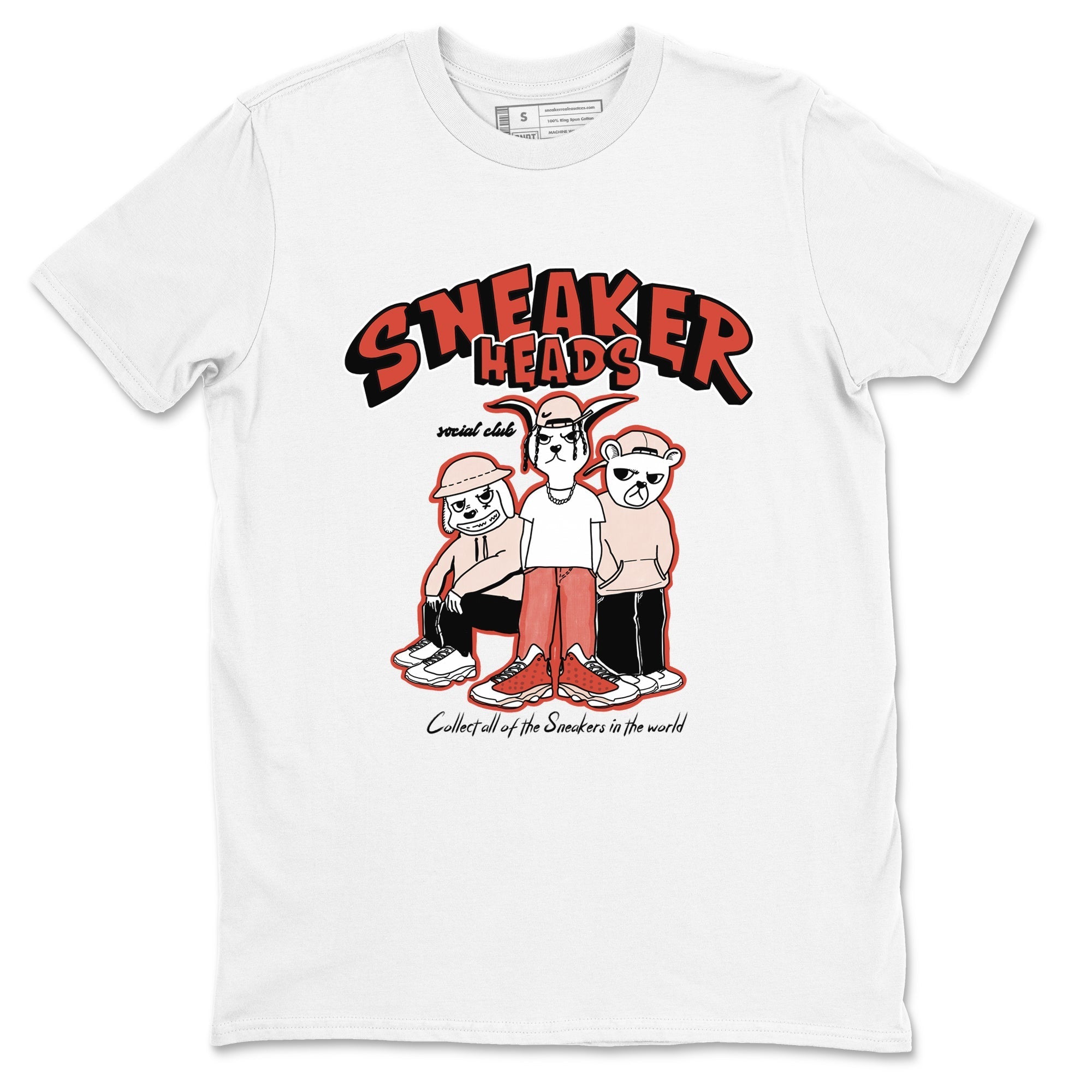 snkmatchs Social Club snkmatch Tees - Air Jordan 13 Dune Red