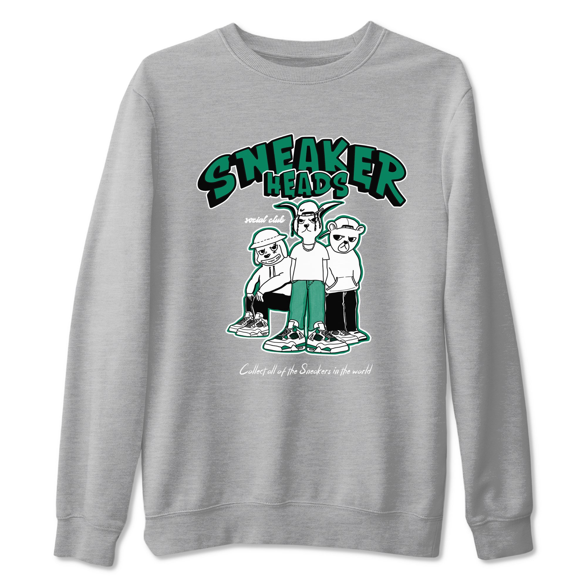 snkmatchs Social Club snkmatch Tees - Air Jordan 4 Oxidized Green