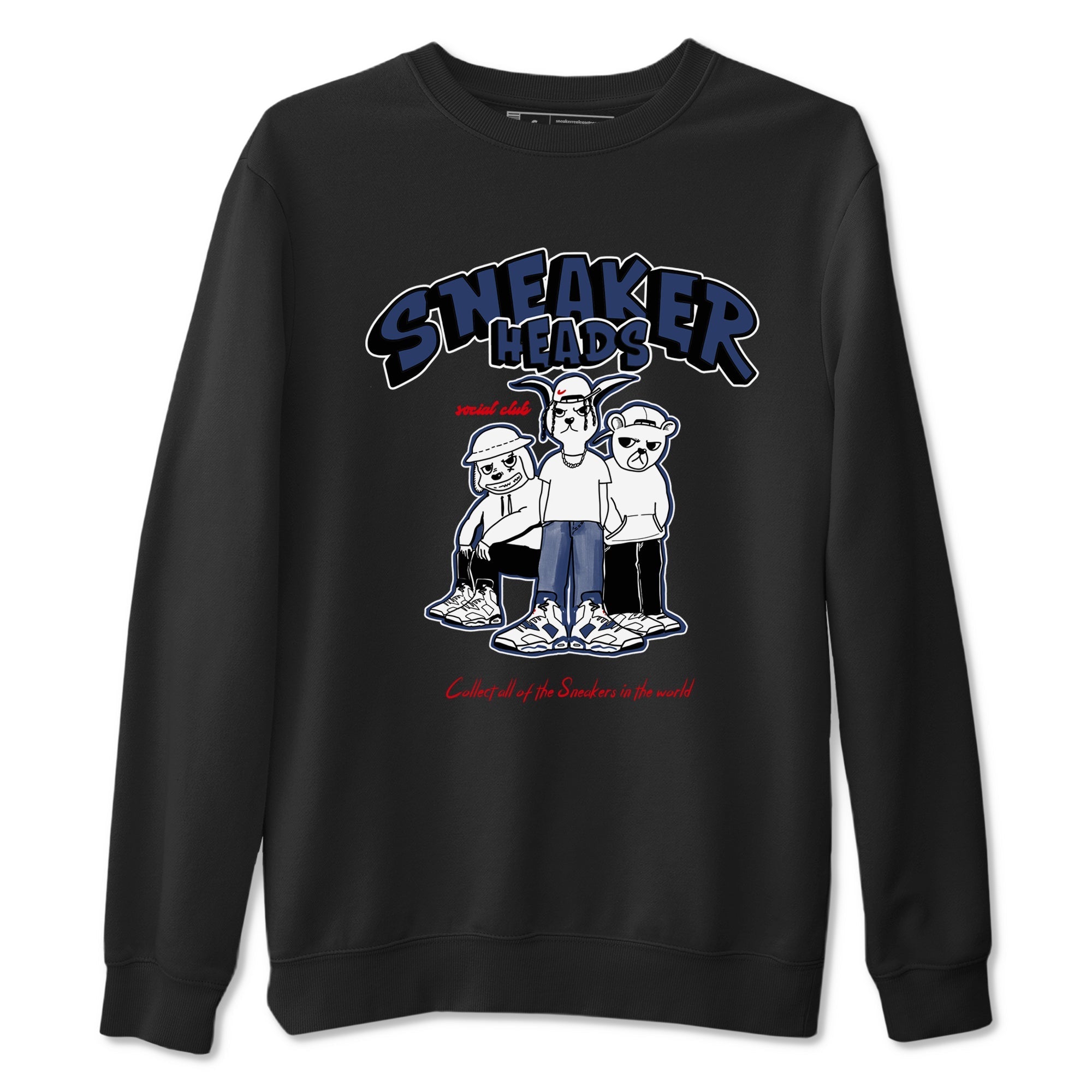 snkmatchs Social Club snkmatch Tees - Air Jordan 6 White And Midnight Navy