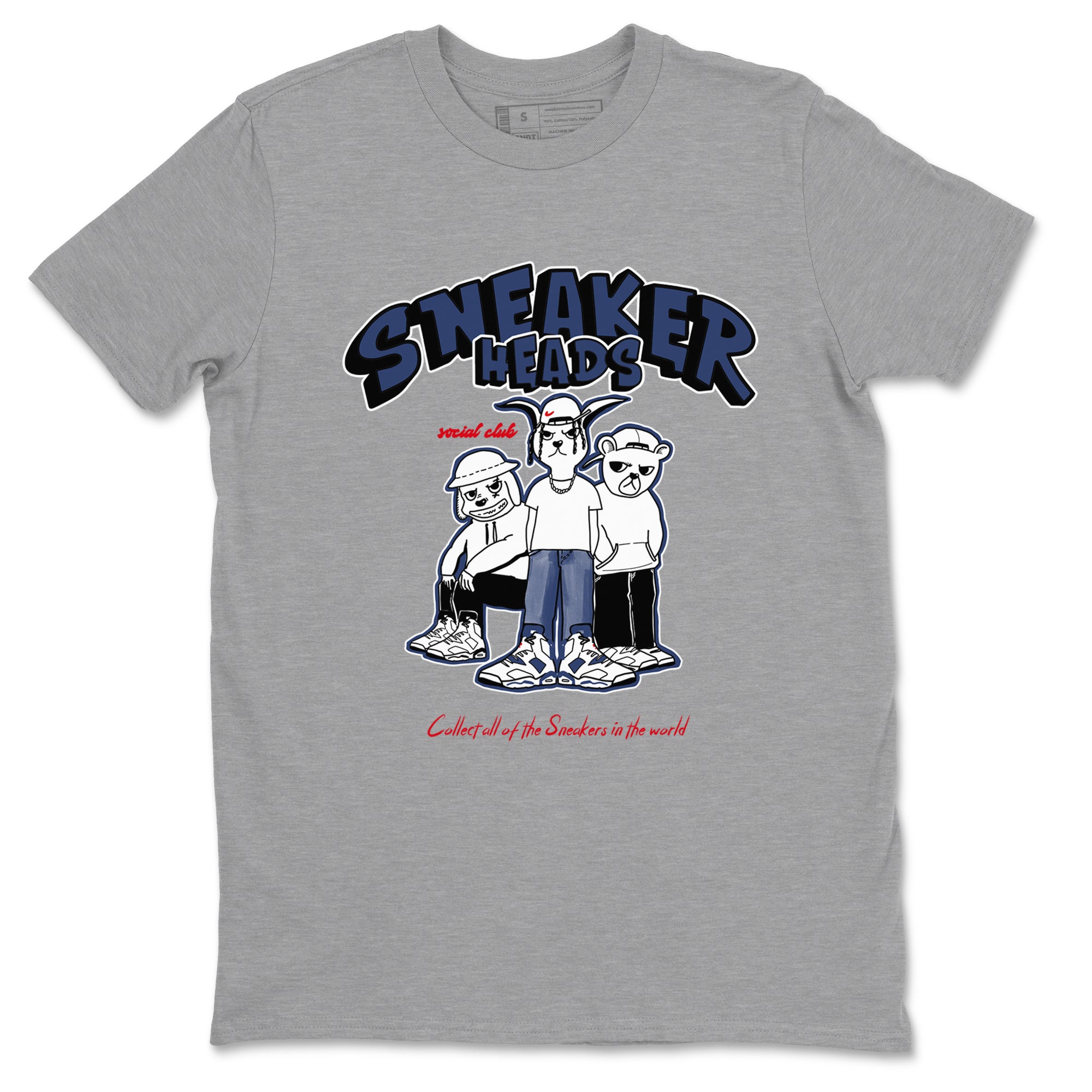 snkmatchs Social Club snkmatch Tees - Air Jordan 6 White And Midnight Navy