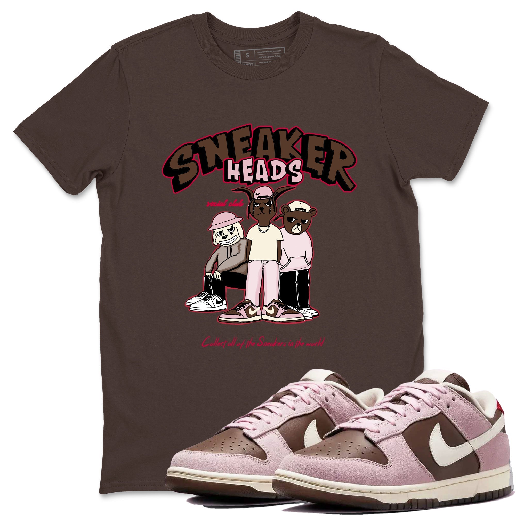 snkmatchs Social Club snkmatch Tees - Dunk Cacao Wow And Pink Foam