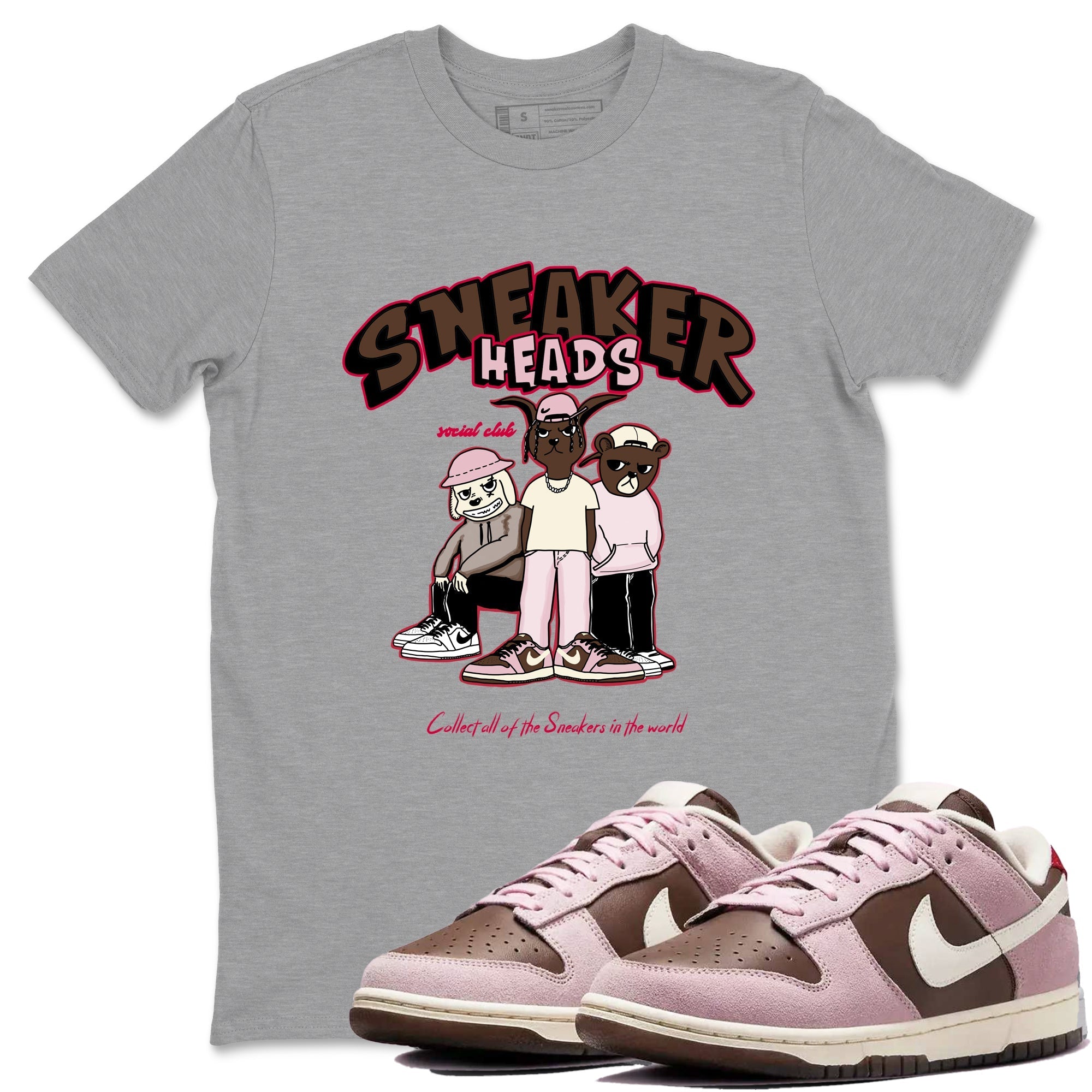 snkmatchs Social Club snkmatch Tees - Dunk Cacao Wow And Pink Foam