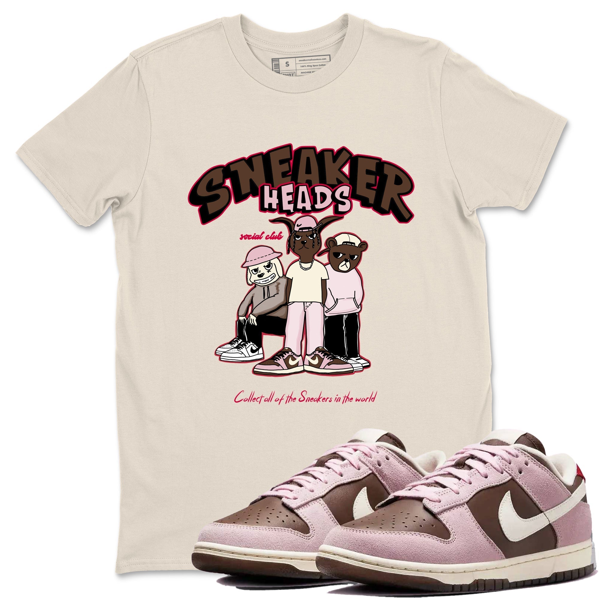 snkmatchs Social Club snkmatch Tees - Dunk Cacao Wow And Pink Foam