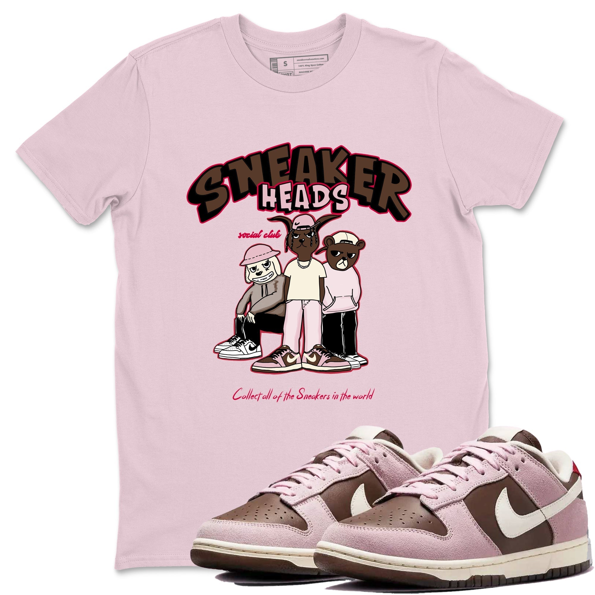 snkmatchs Social Club snkmatch Tees - Dunk Cacao Wow And Pink Foam