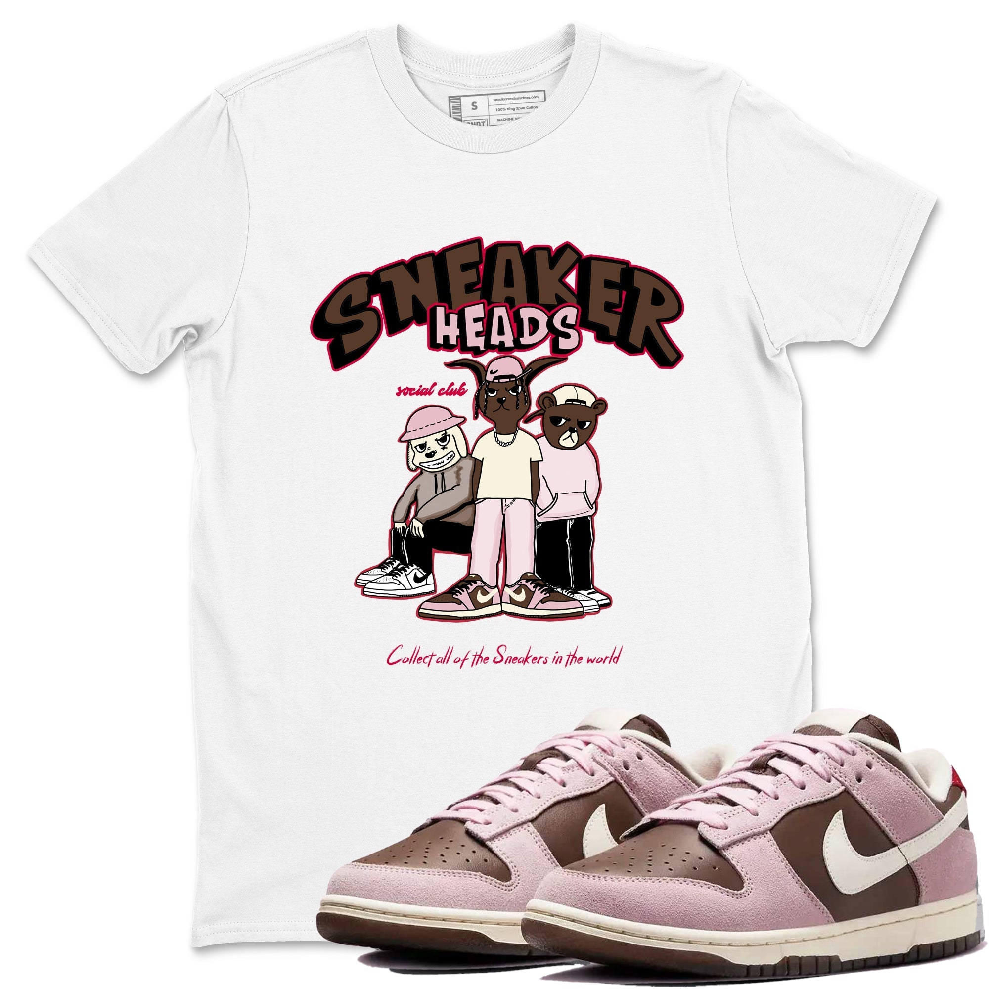 snkmatchs Social Club snkmatch Tees - Dunk Cacao Wow And Pink Foam