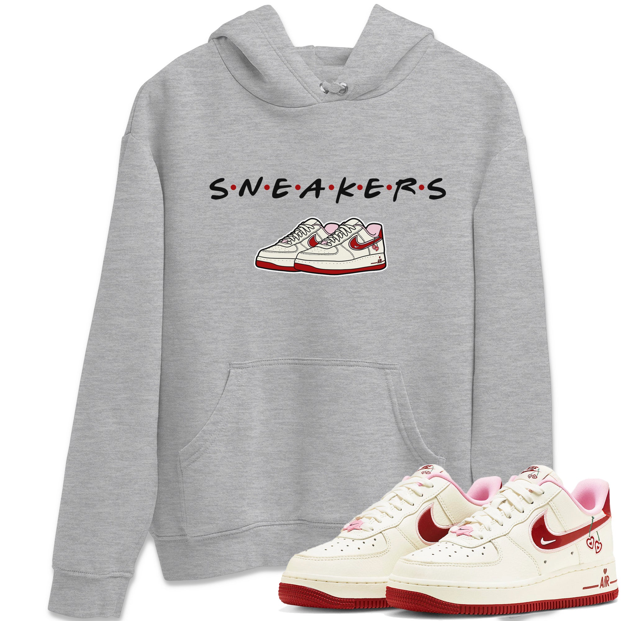 snkmatchs Unisex Tops - Air Force 1 Valentines Day
