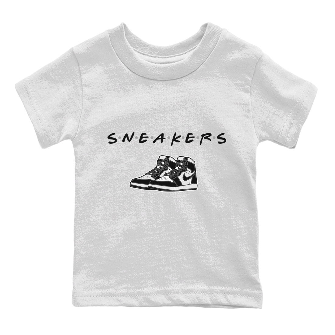 snkmatchs Kids Tops - Air Jordan 1 Black White