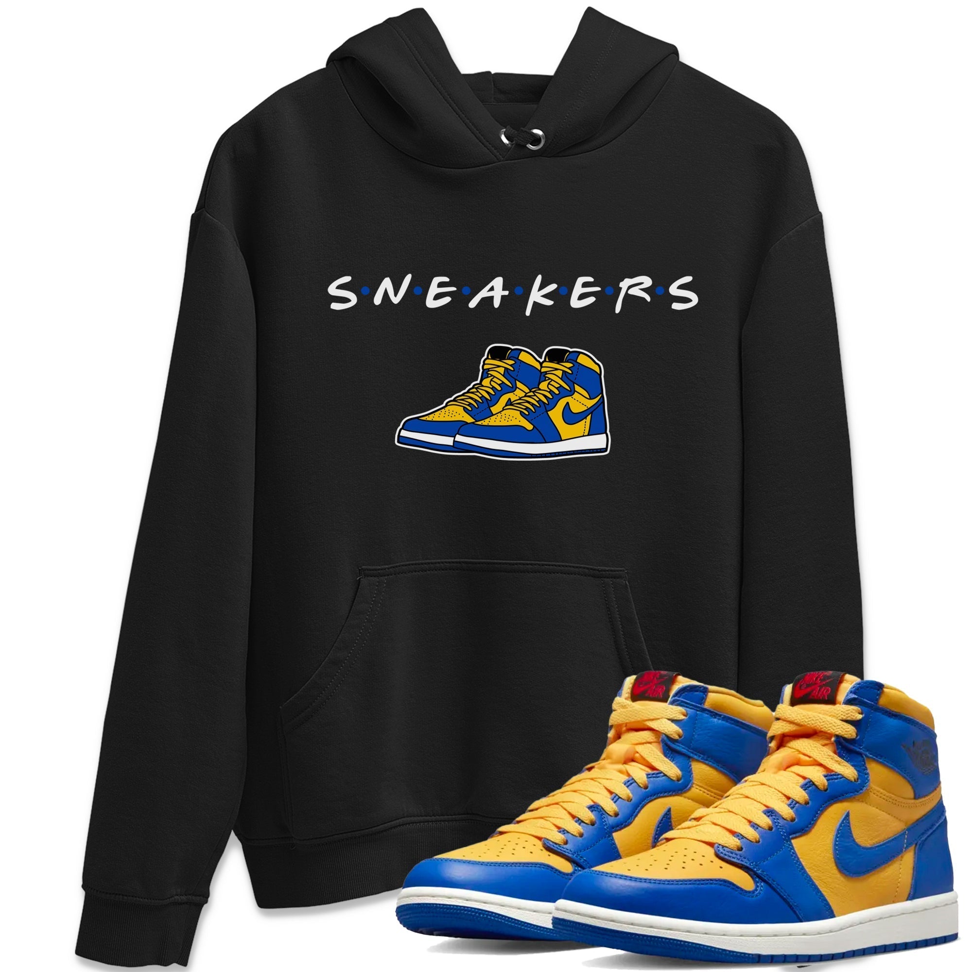 snkmatchs Unisex Tops - Air Jordan 1 Game Royal Varsity Maize