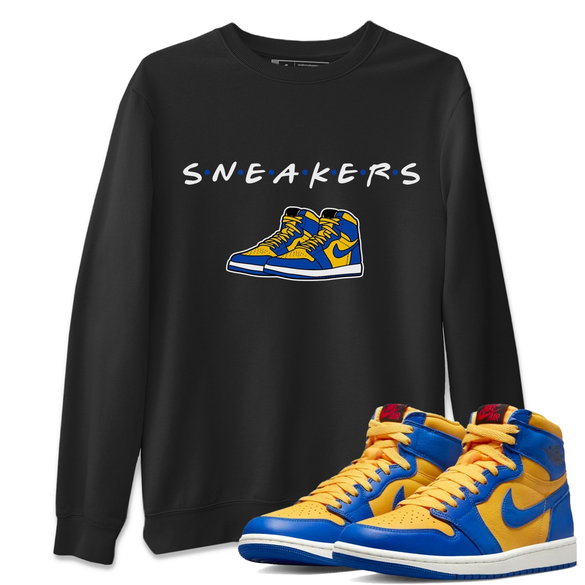 snkmatchs Unisex Tops - Air Jordan 1 Game Royal Varsity Maize