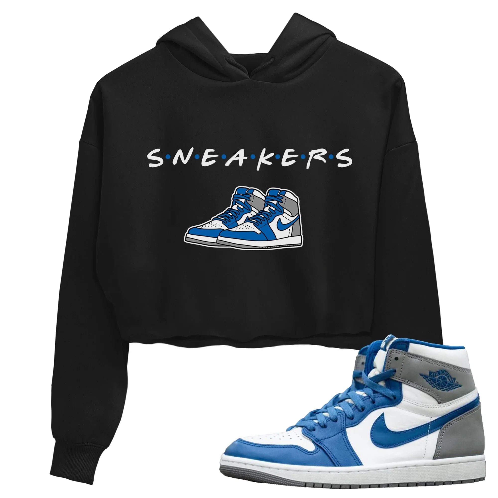 snkmatchs Women's Tops - Air Jordan 1 True Blue