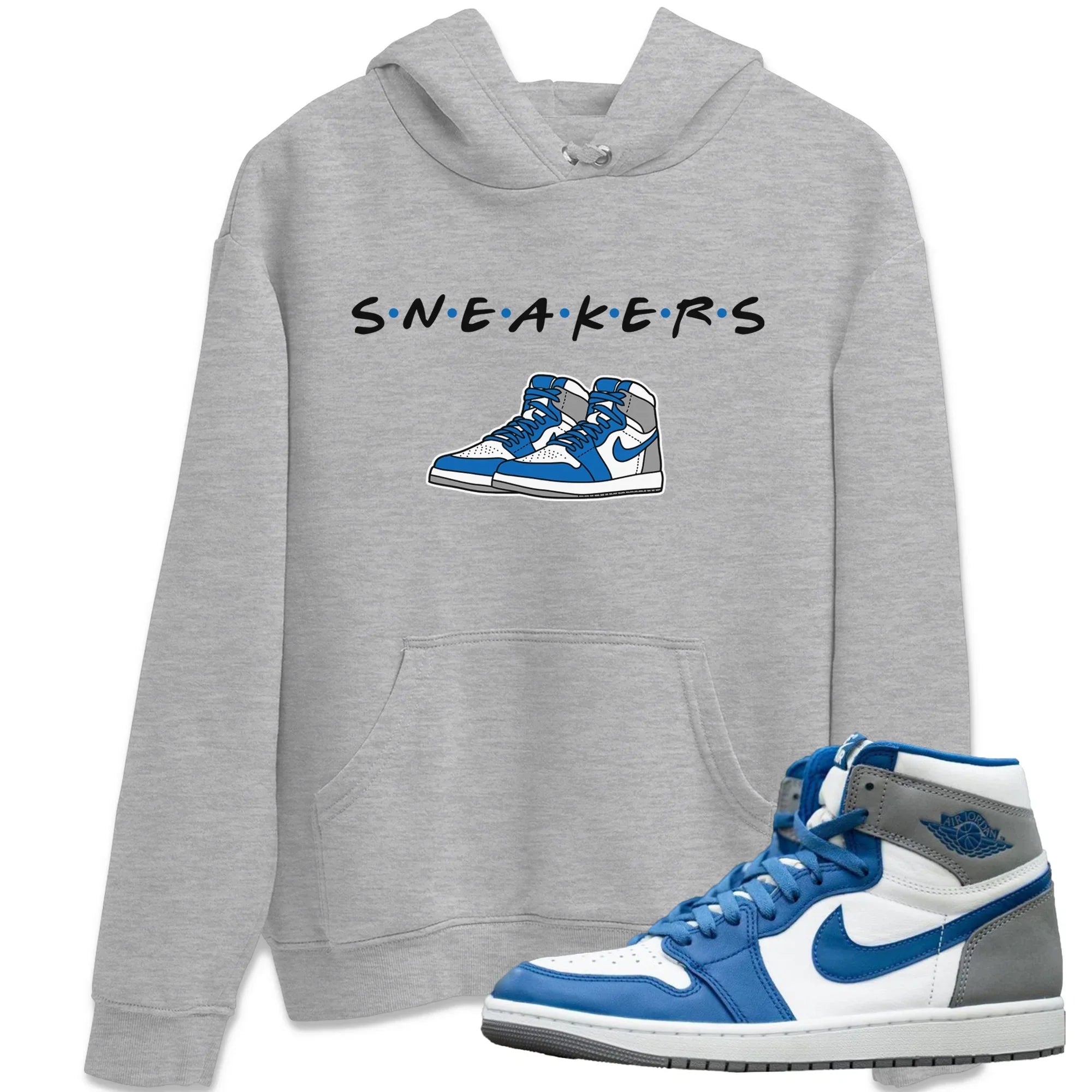 snkmatchs Unisex Tops - Air Jordan 1 True Blue