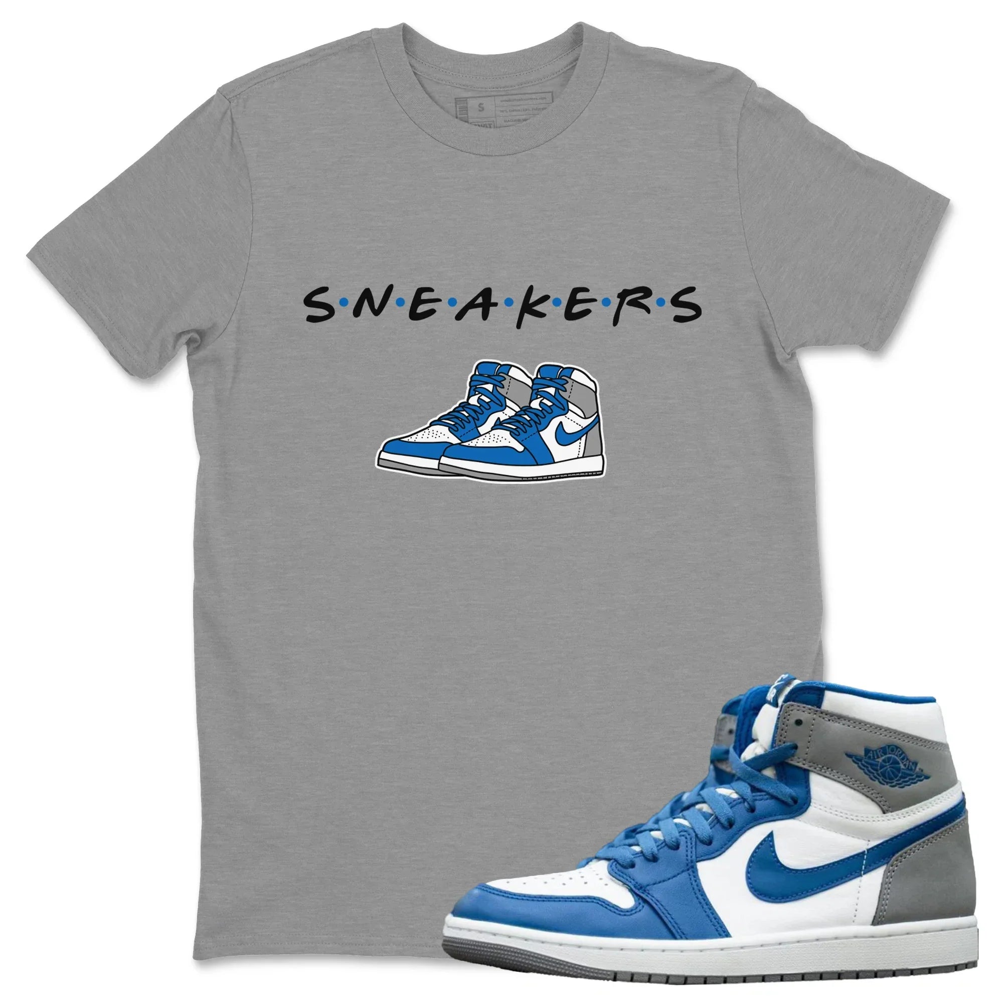 snkmatchs Unisex Tops - Air Jordan 1 True Blue